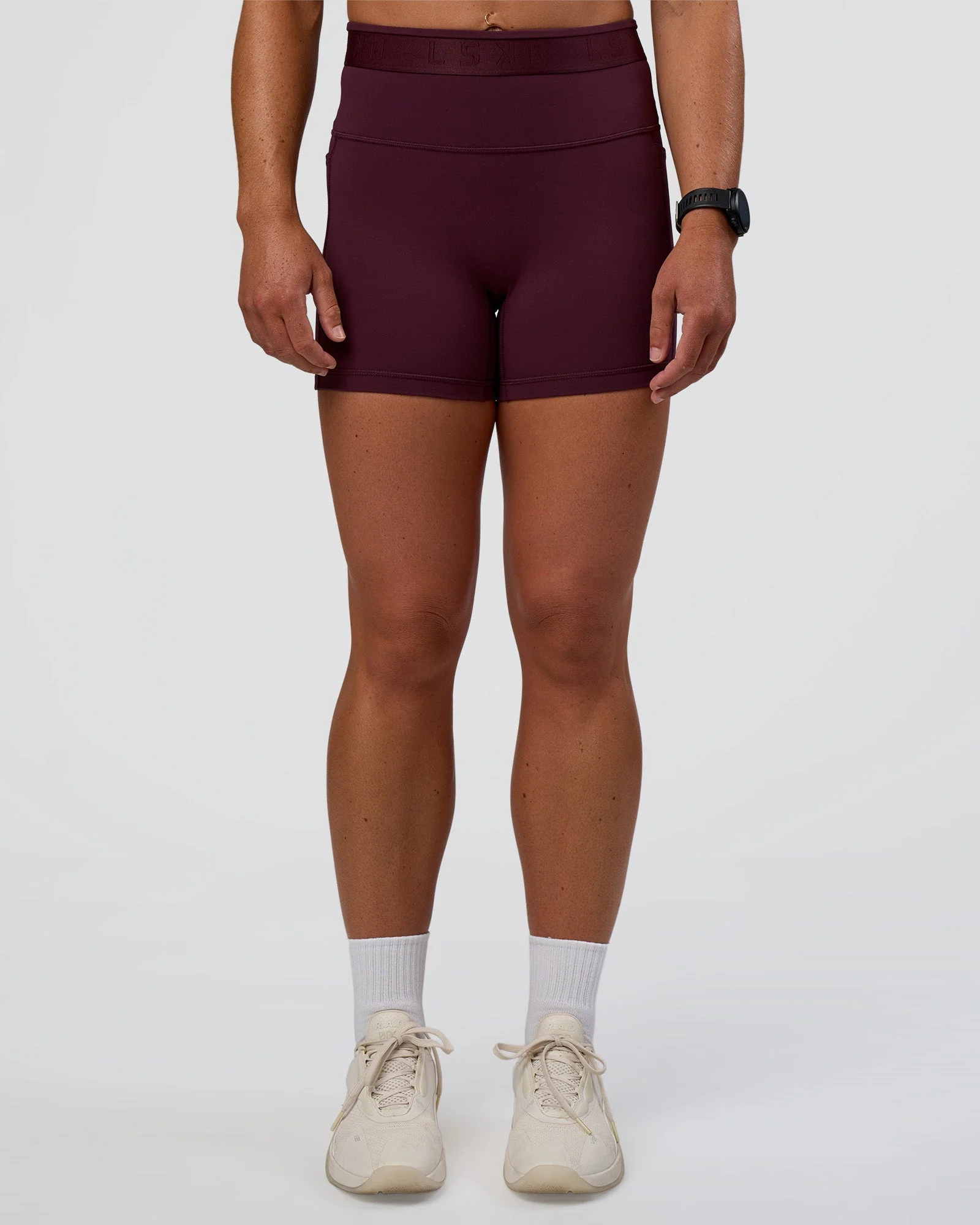 Fusion Jacquard High-Rise 4” Short Pockets - Cherry Lacquer - Image 6