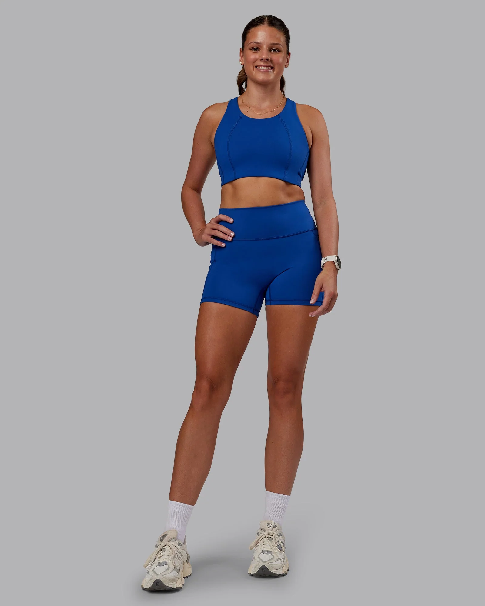 Fusion Ultra High-Rise 4" Short Pockets - Blue Quartz - Image 7