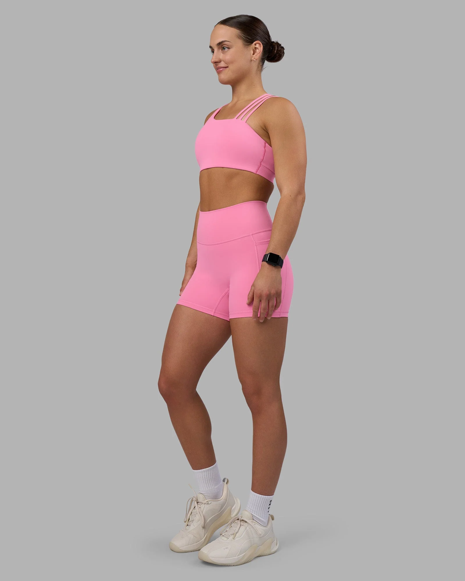 Fusion Ultra High-Rise 4" Short Pockets - Candy Pink - Image 3