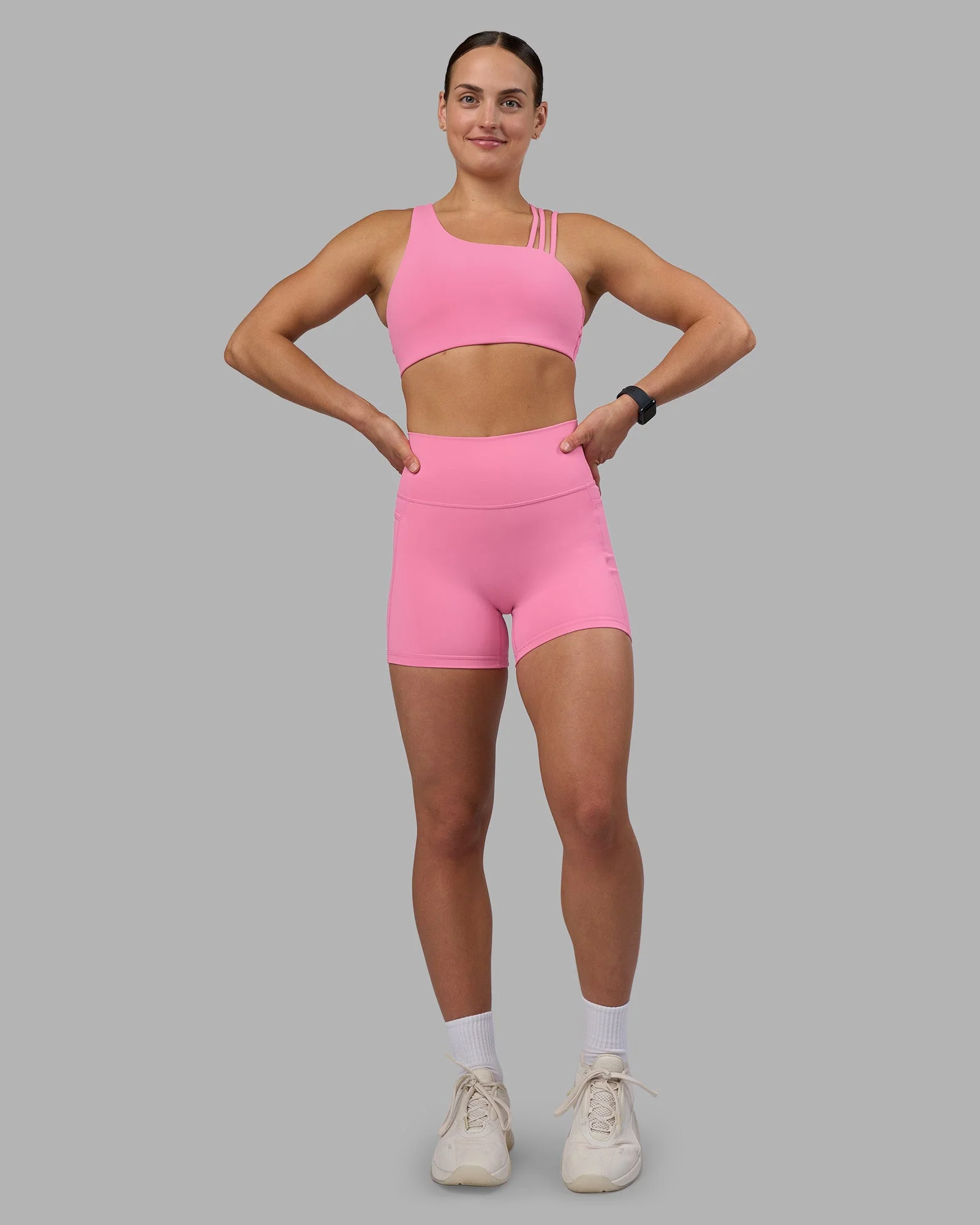 Fusion Ultra High-Rise 4" Short Pockets - Candy Pink - Image 6