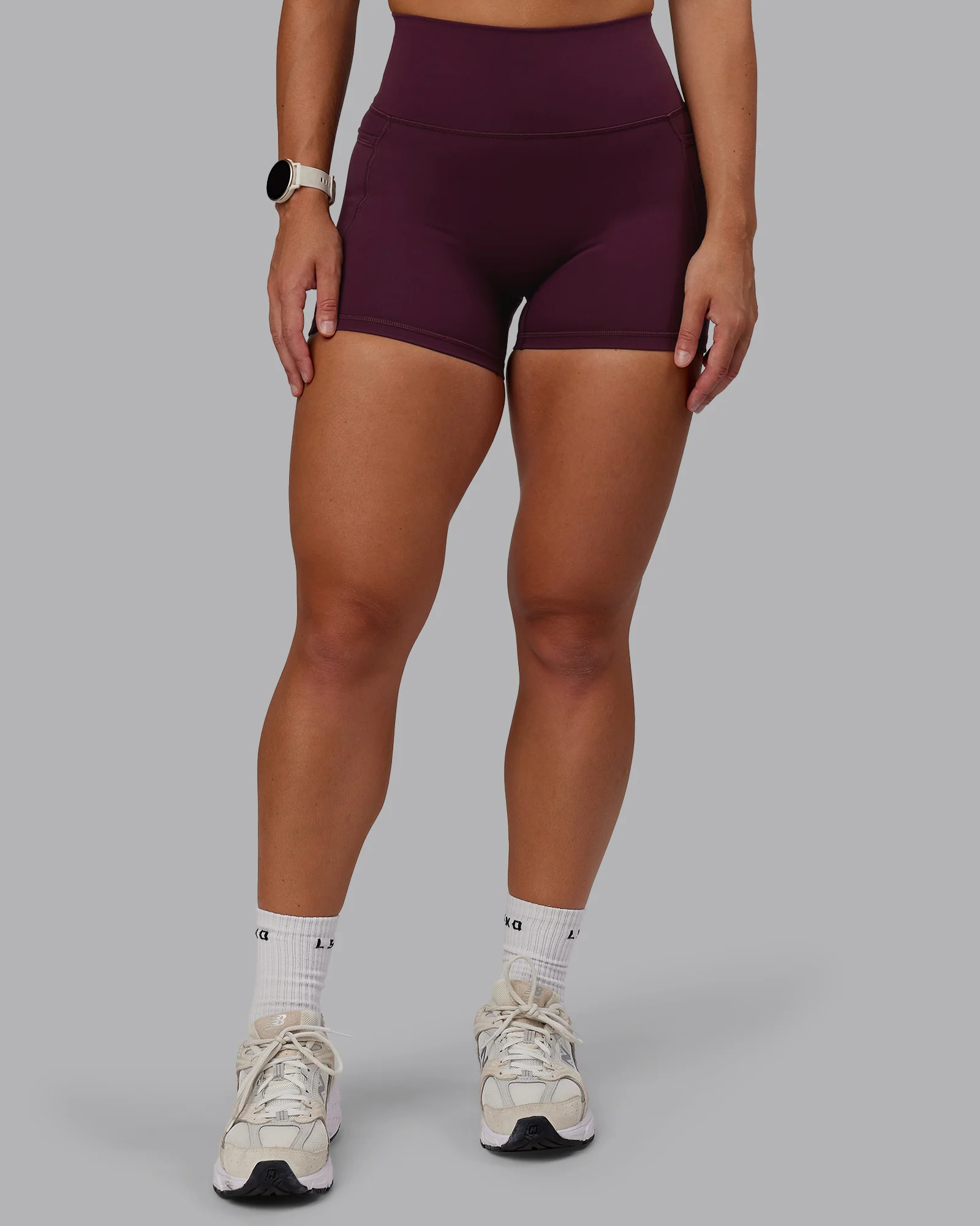 Fusion Ultra High-Rise 4" Short Pockets - Cherry Lacquer - Image 2