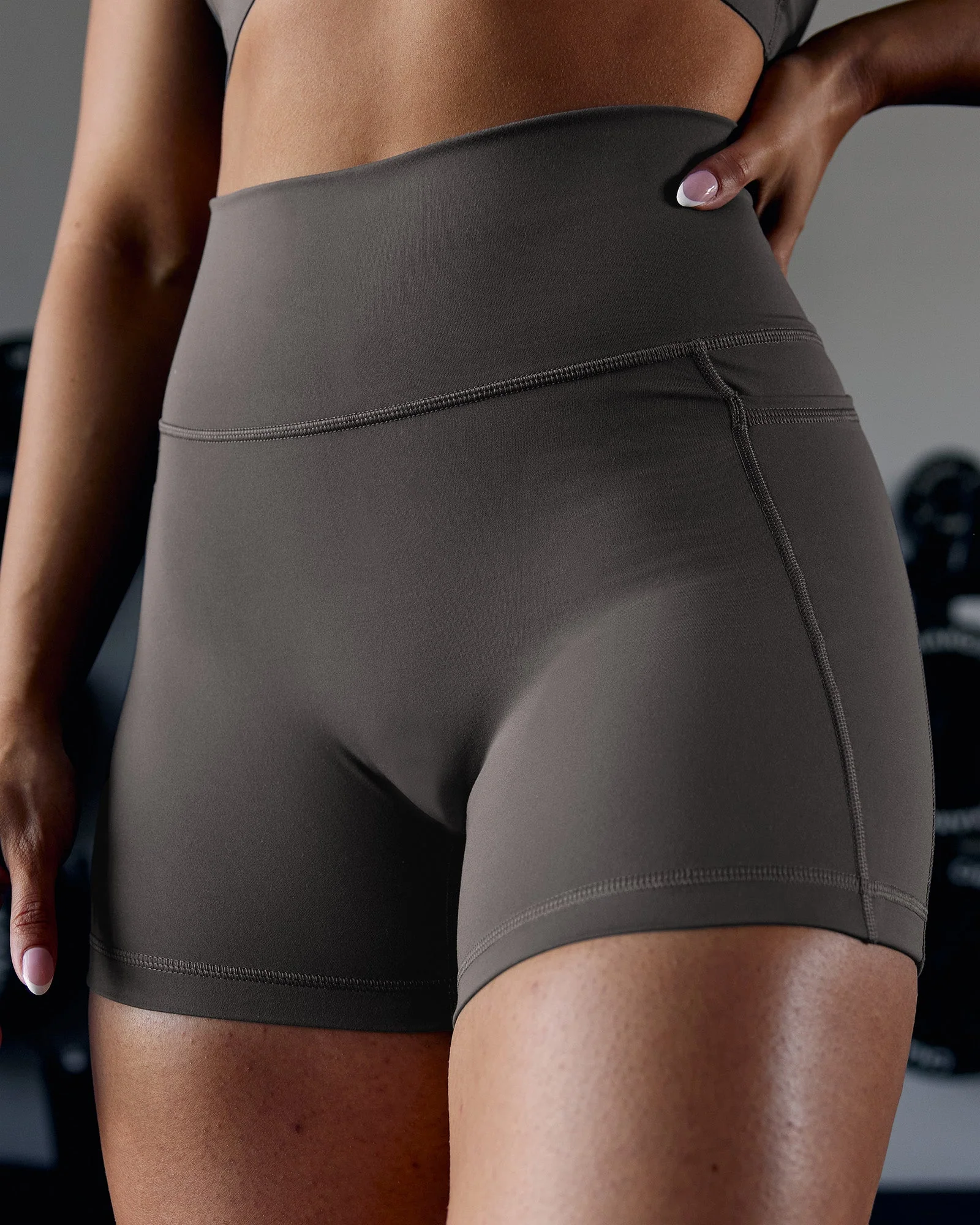 Fusion Ultra High-Rise 4" Short Pockets - Dark Storm - Image 2