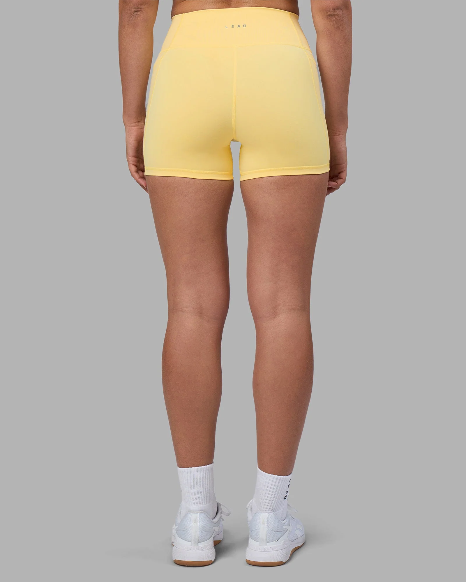 Fusion Ultra High-Rise 4" Short Pockets - Lemon - Image 5