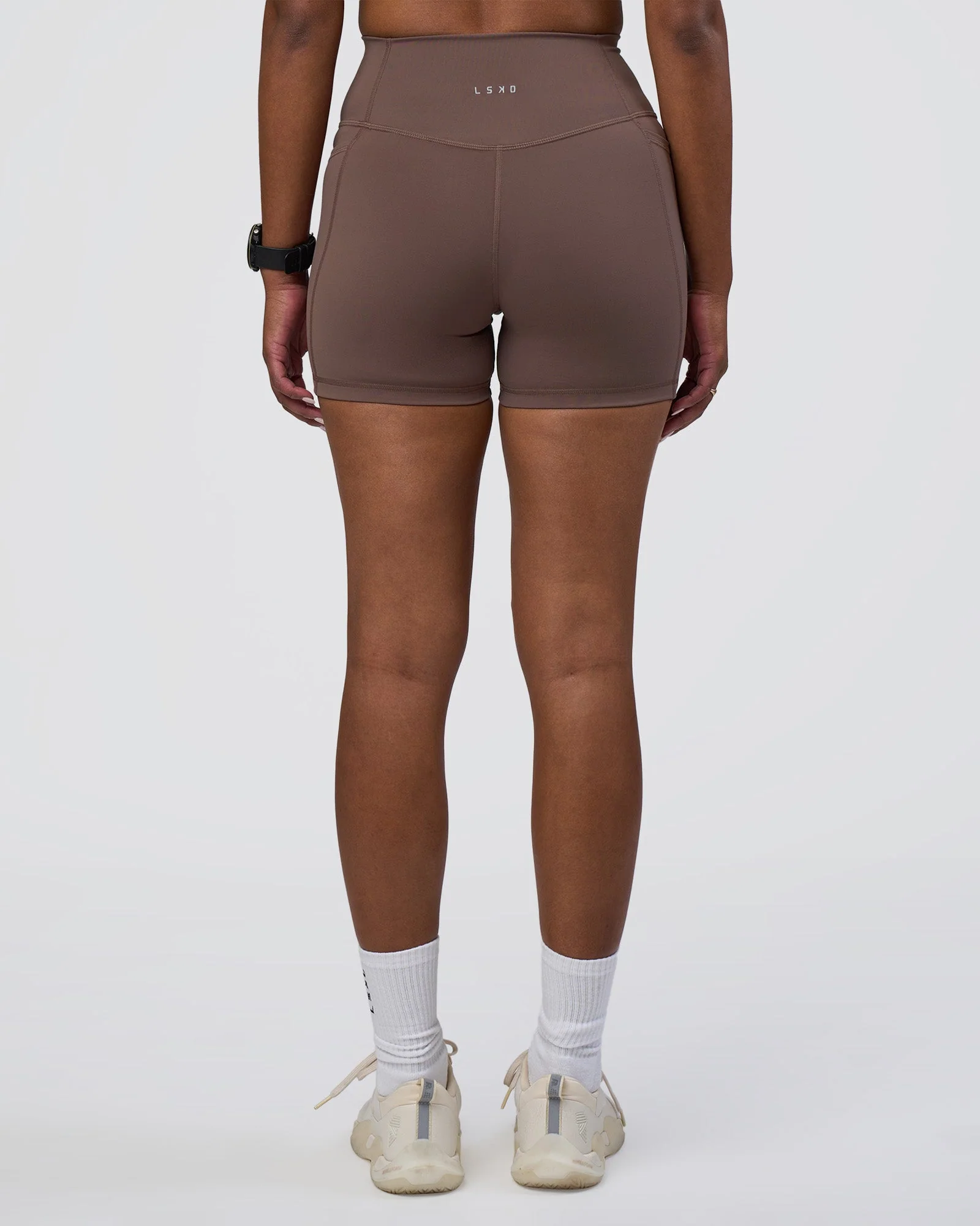 Fusion Ultra High-Rise 4" Short Pockets - Peppercorn - Image 3