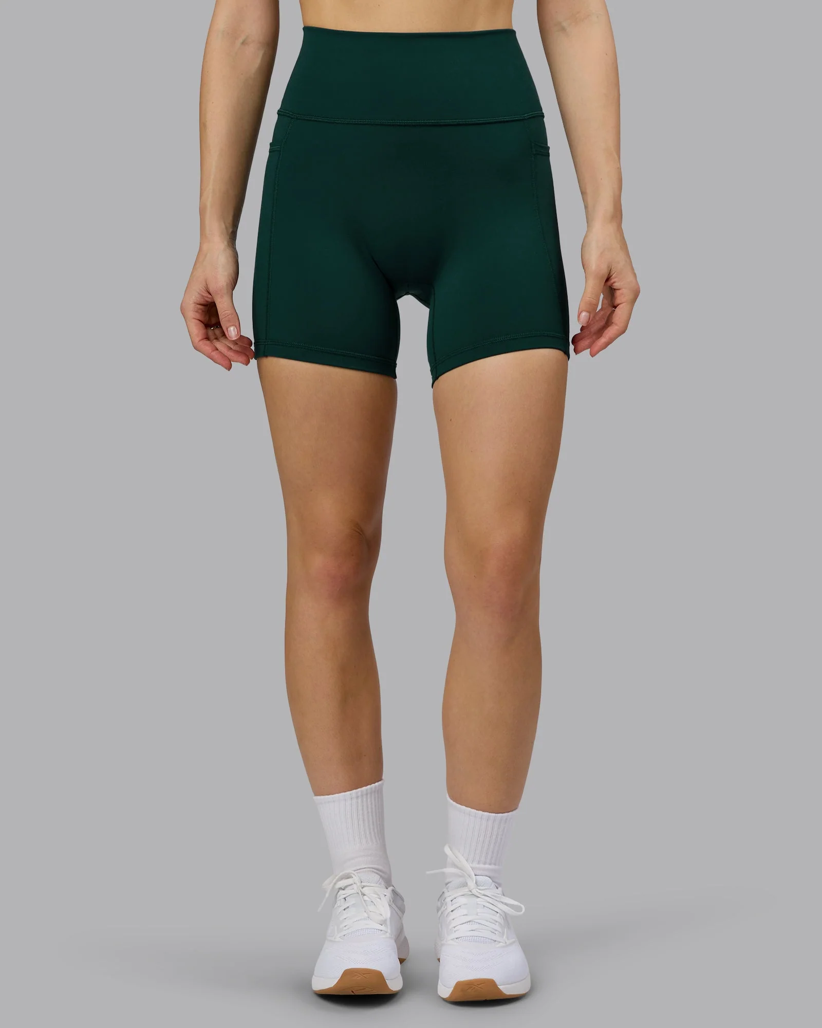 Fusion Ultra High-Rise 6" Short Pockets - Dark Moss - Image 2
