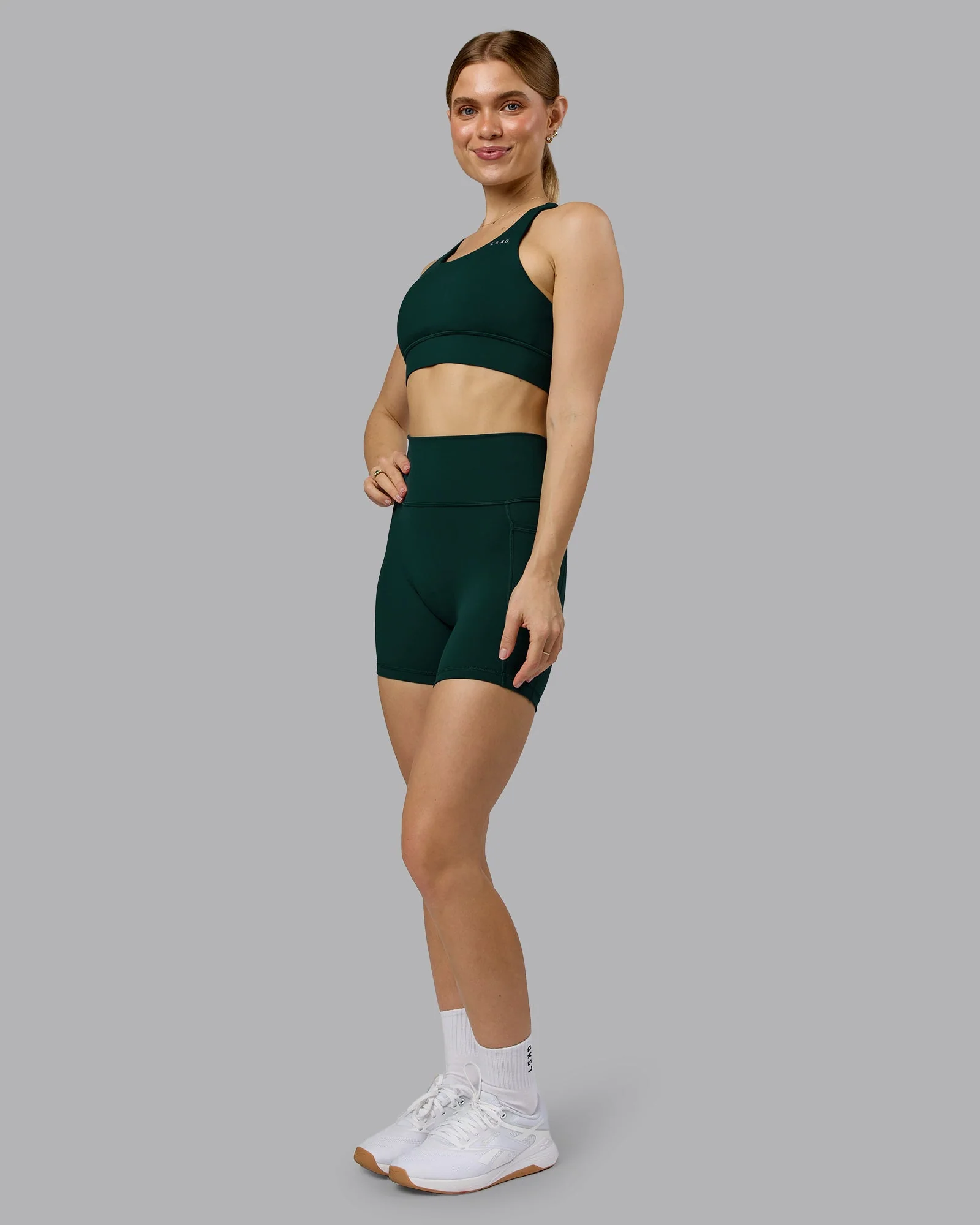 Fusion Ultra High-Rise 6" Short Pockets - Dark Moss - Image 3