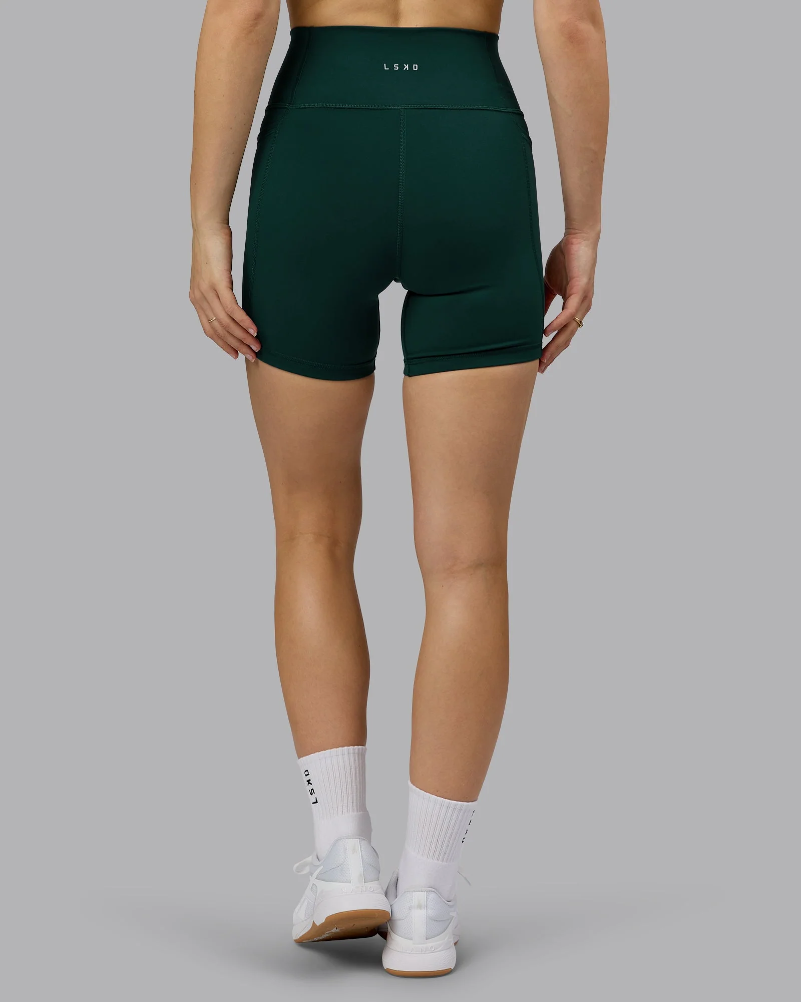 Fusion Ultra High-Rise 6" Short Pockets - Dark Moss - Image 5