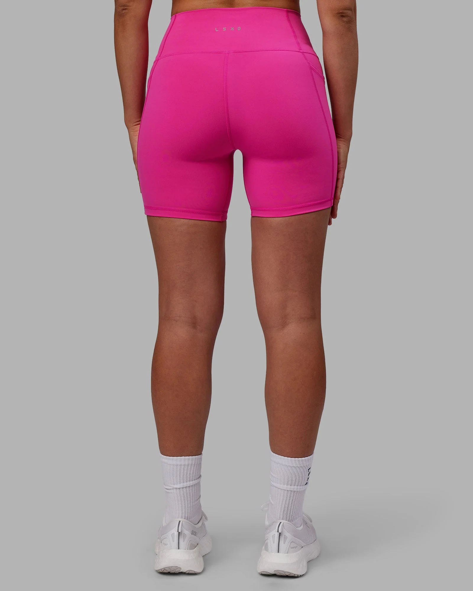 Fusion Ultra High-Rise 6" Short Pockets - Fuchsia Pink - Image 4