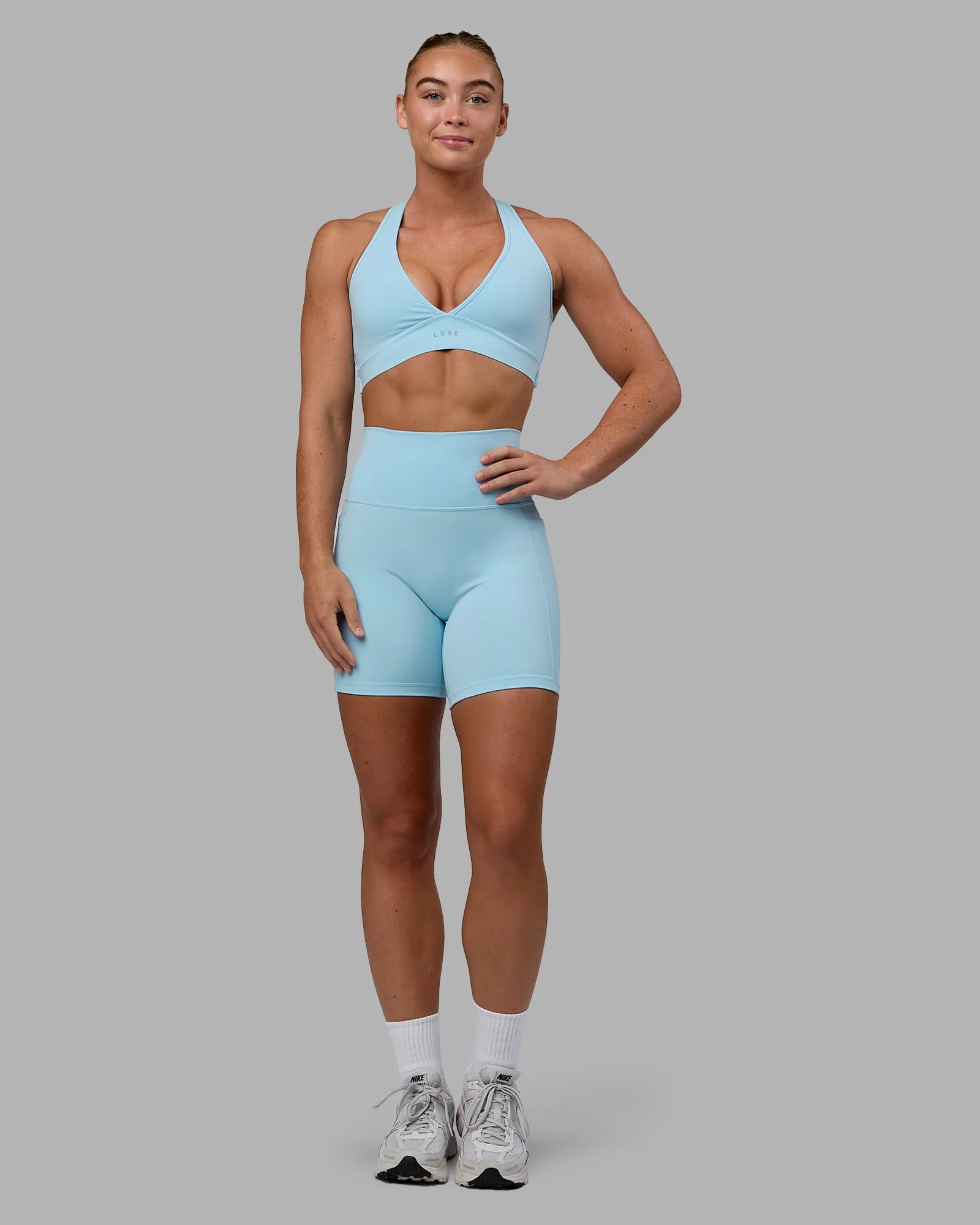 Fusion Ultra High-Rise 6" Short Pockets - Glacial Blue - Image 2