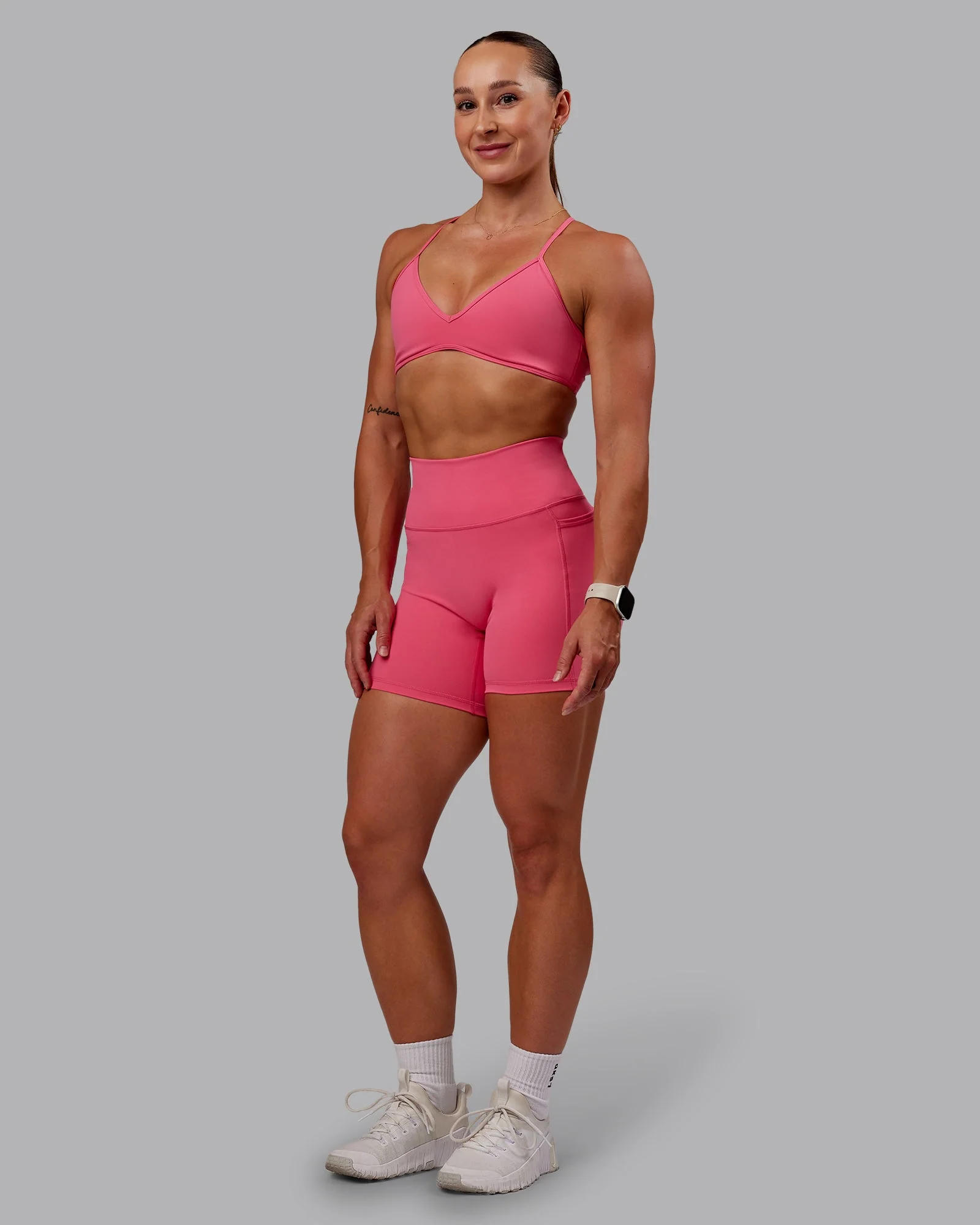 Fusion Ultra High-Rise 6" Short Pockets - Hot Pink - Image 5