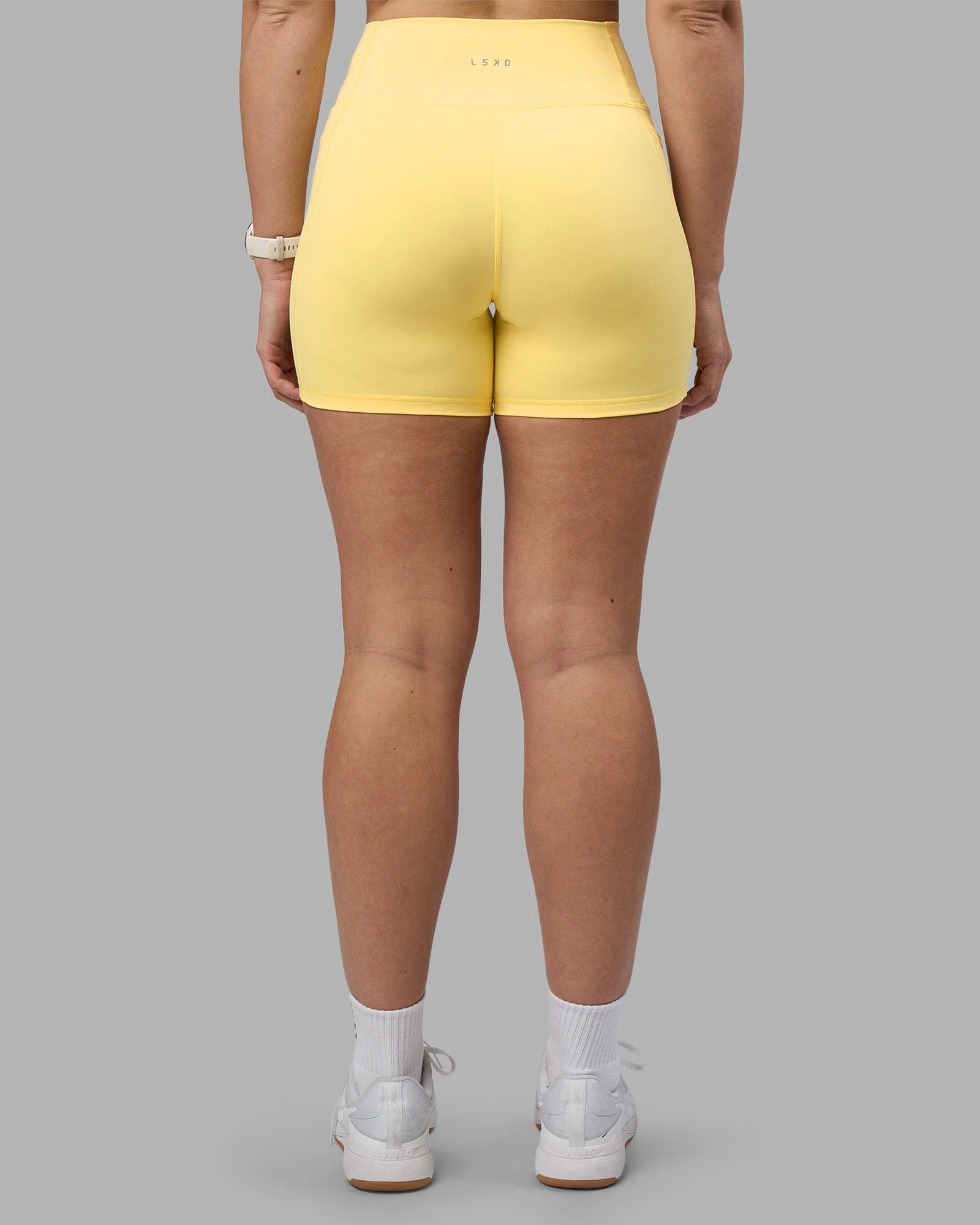 Fusion Ultra High-Rise 6" Short Pockets - Lemon - Image 4