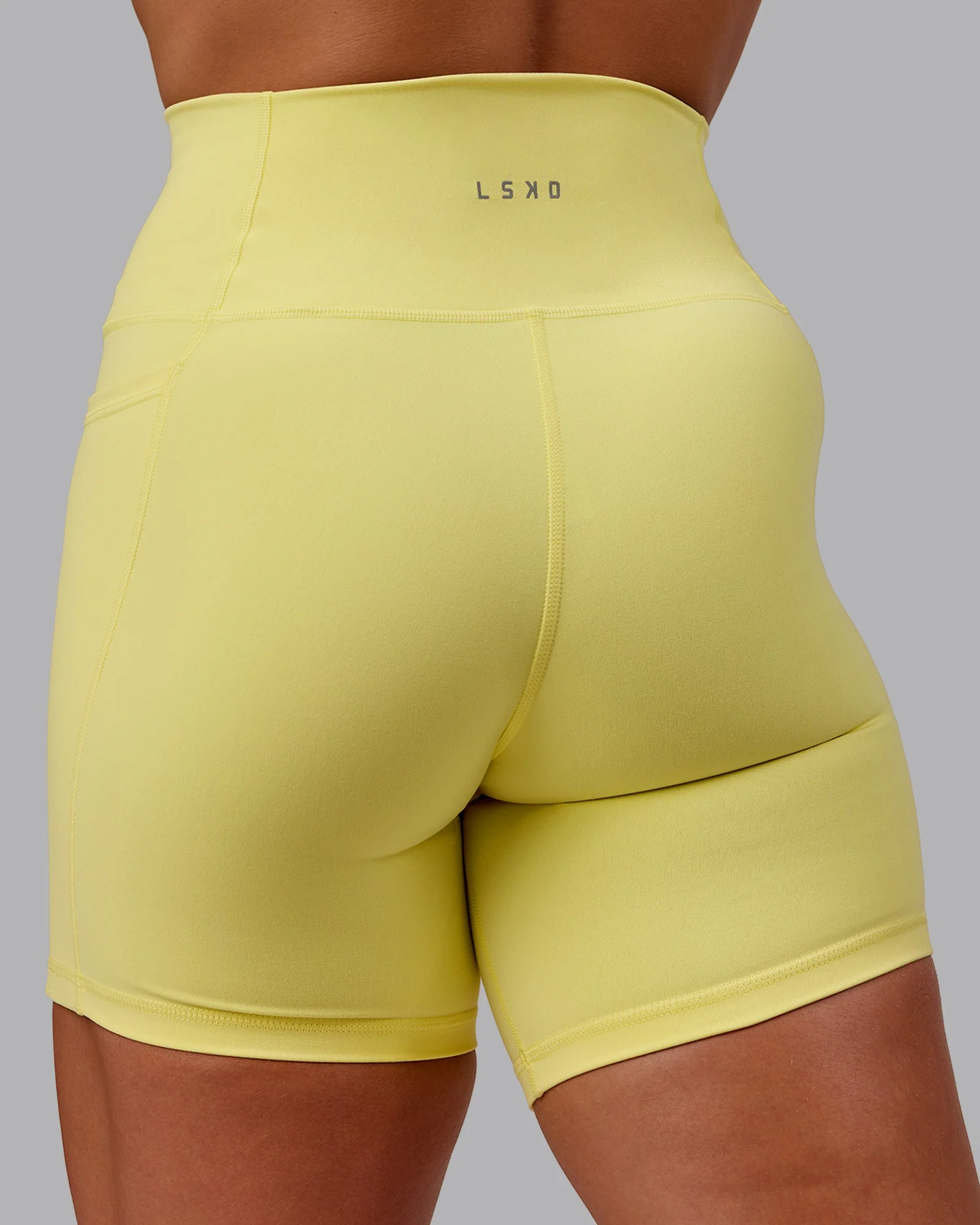 Fusion Ultra High-Rise 6" Short Pockets - Lemon Fizz - Image 8
