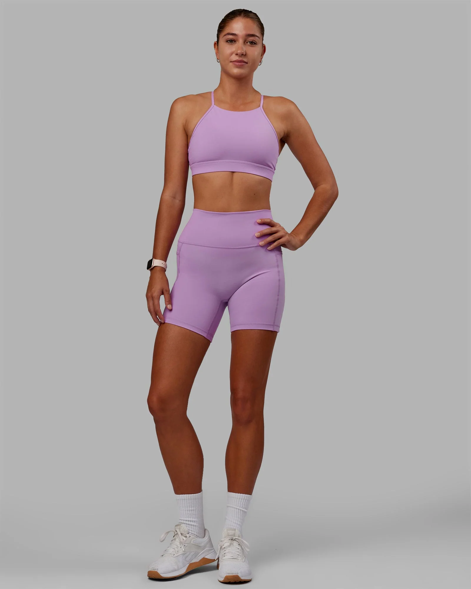 Fusion Ultra High-Rise 6" Short Pockets - Light Violet