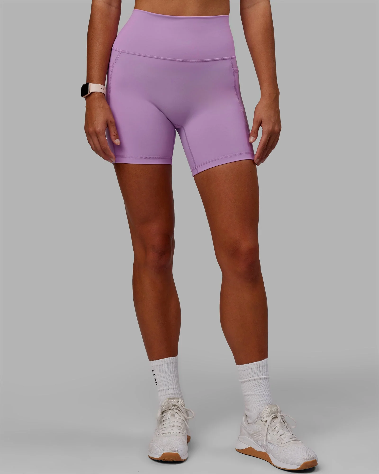 Fusion Ultra High-Rise 6" Short Pockets - Light Violet - Image 9