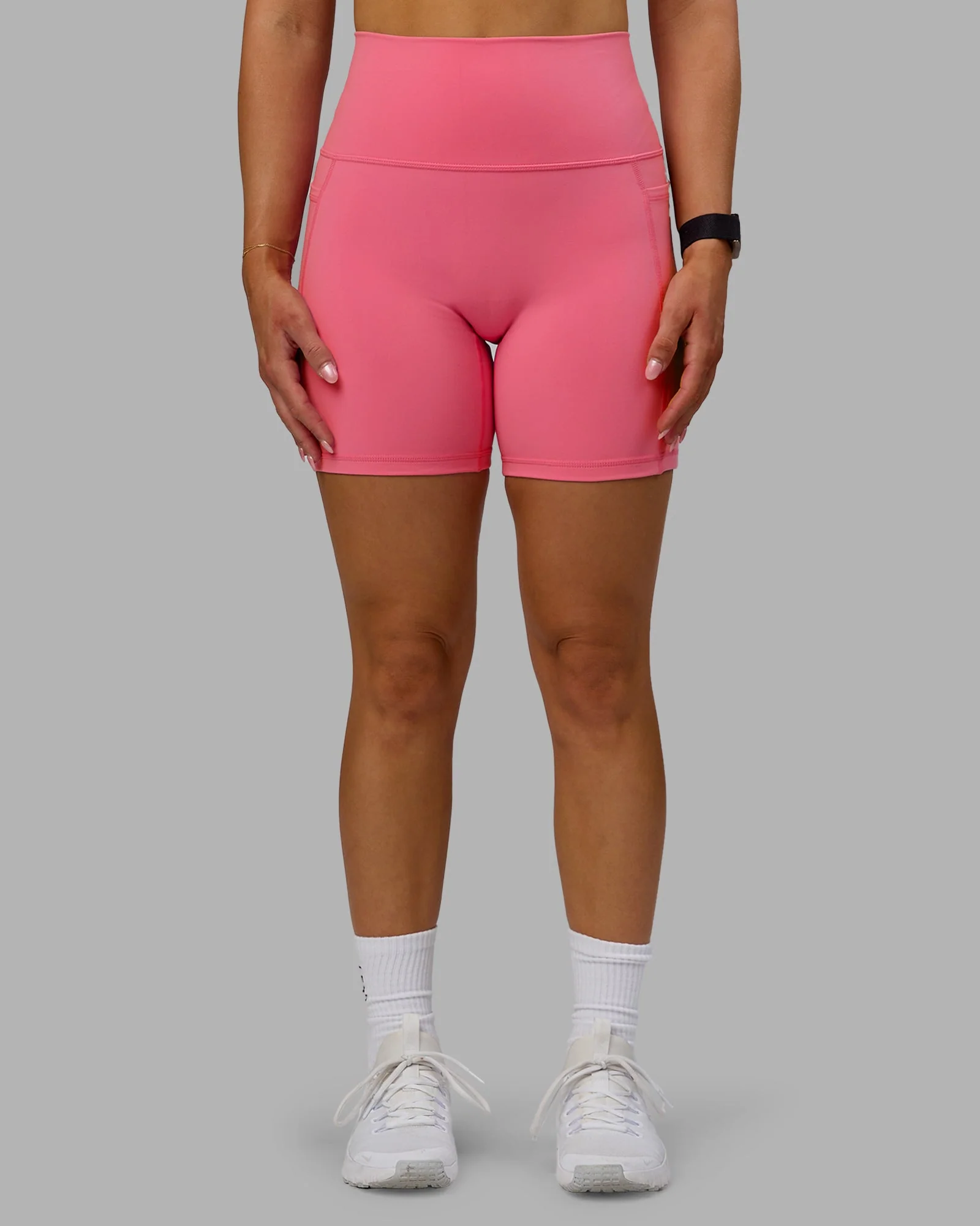 Fusion Ultra High-Rise 6" Short Pockets - Pink Lemonade