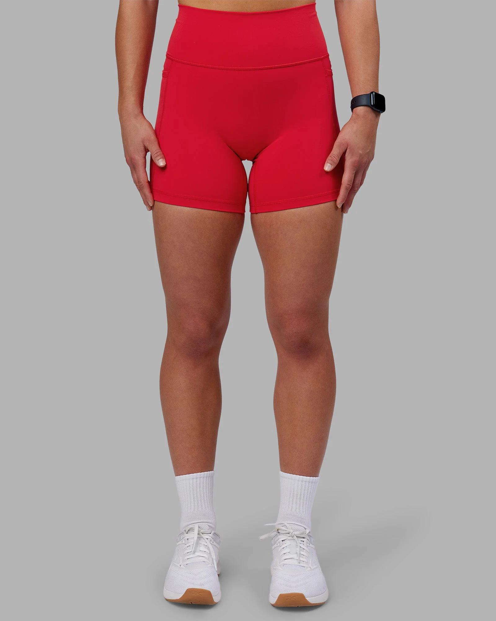 Fusion Ultra High-Rise 6" Short Pockets - Scarlet - Image 6