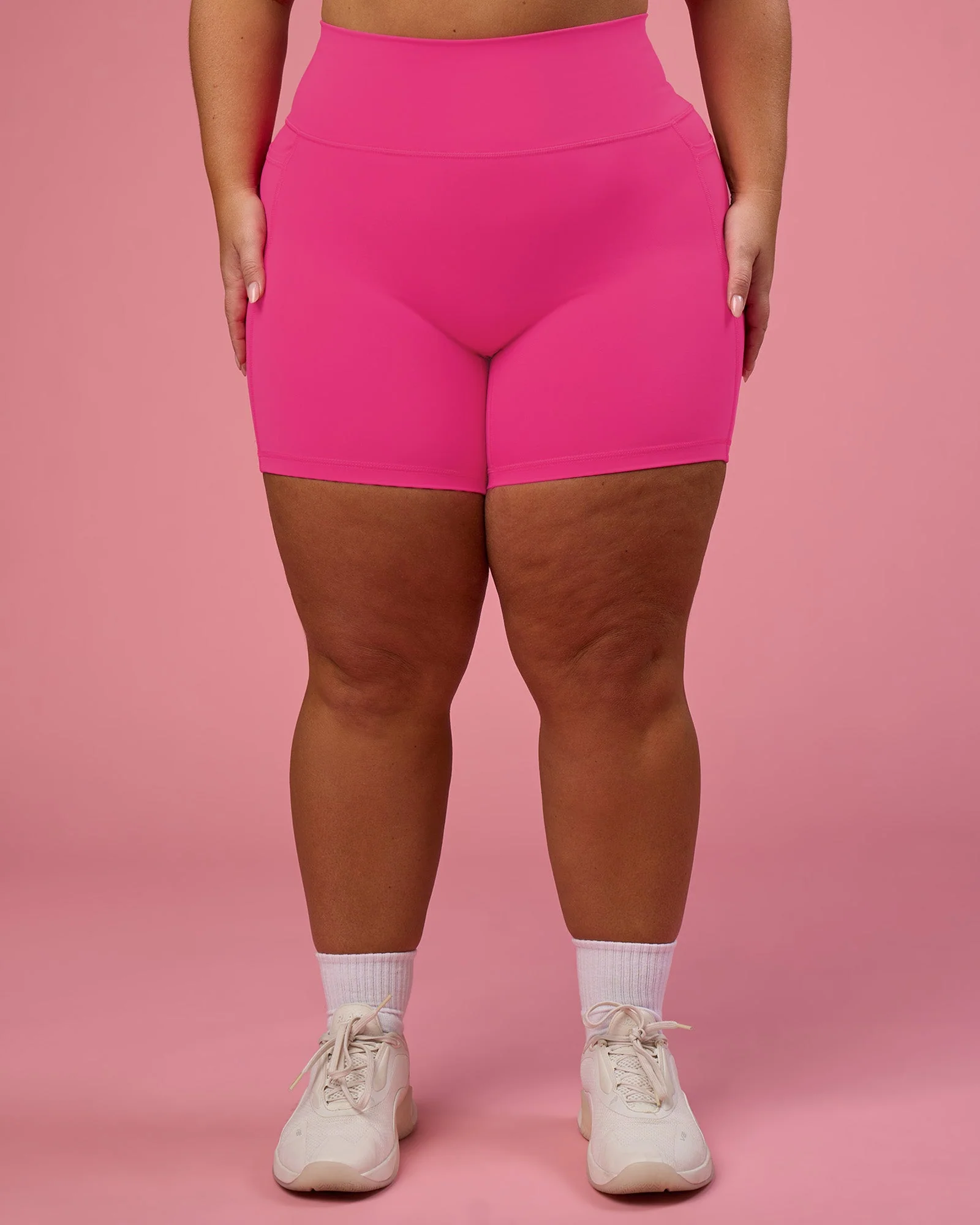 Fusion Ultra High-Rise 6" Short Pockets - Ultra Pink - Image 9