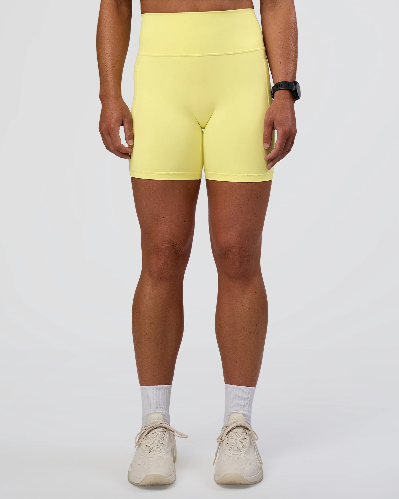 Fusion Ultra High-Rise 6" Short Pockets - Yellow Fizz