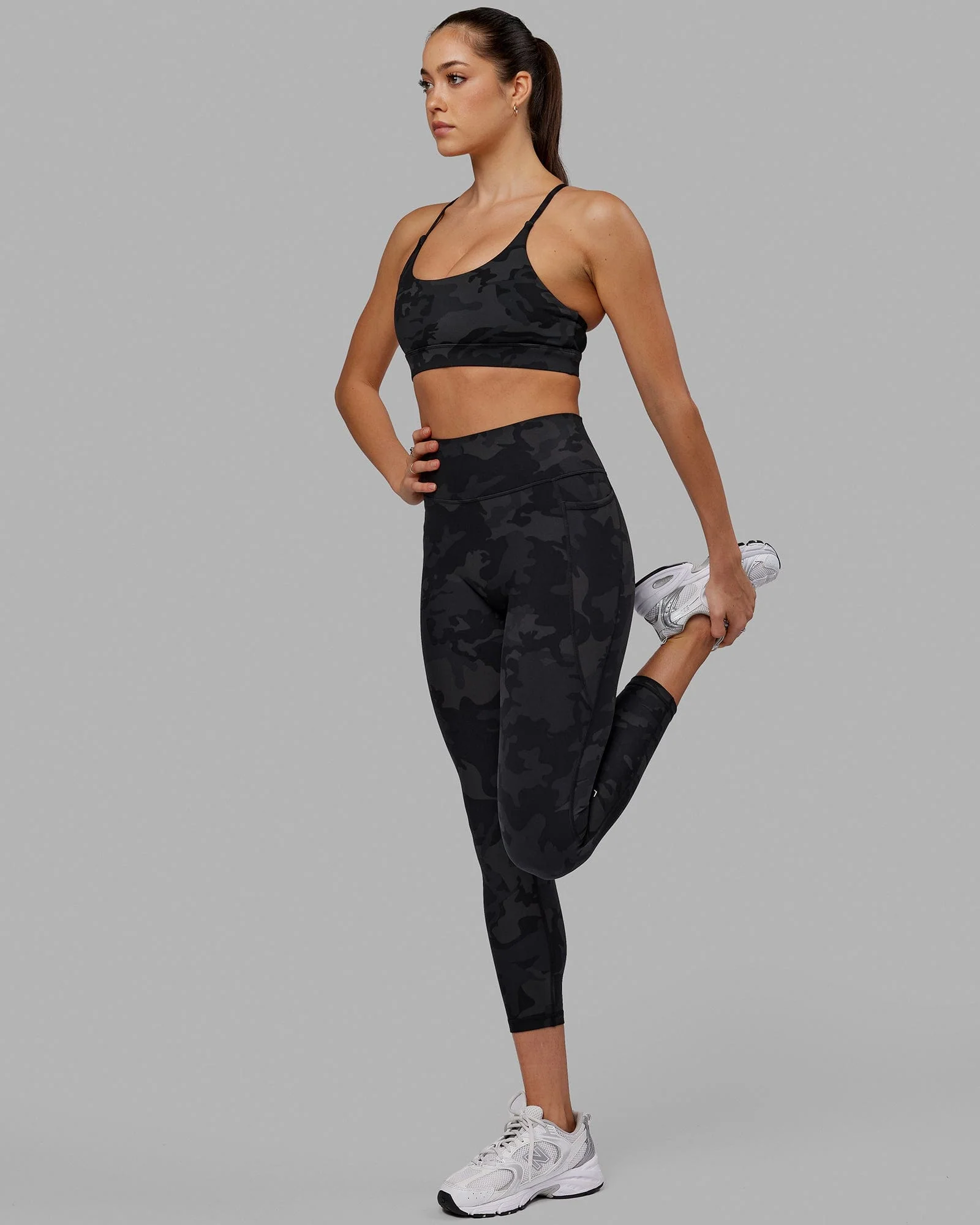 Fusion Ultra High-Rise 7/8 Legging Pockets - Black-Camo - Image 3