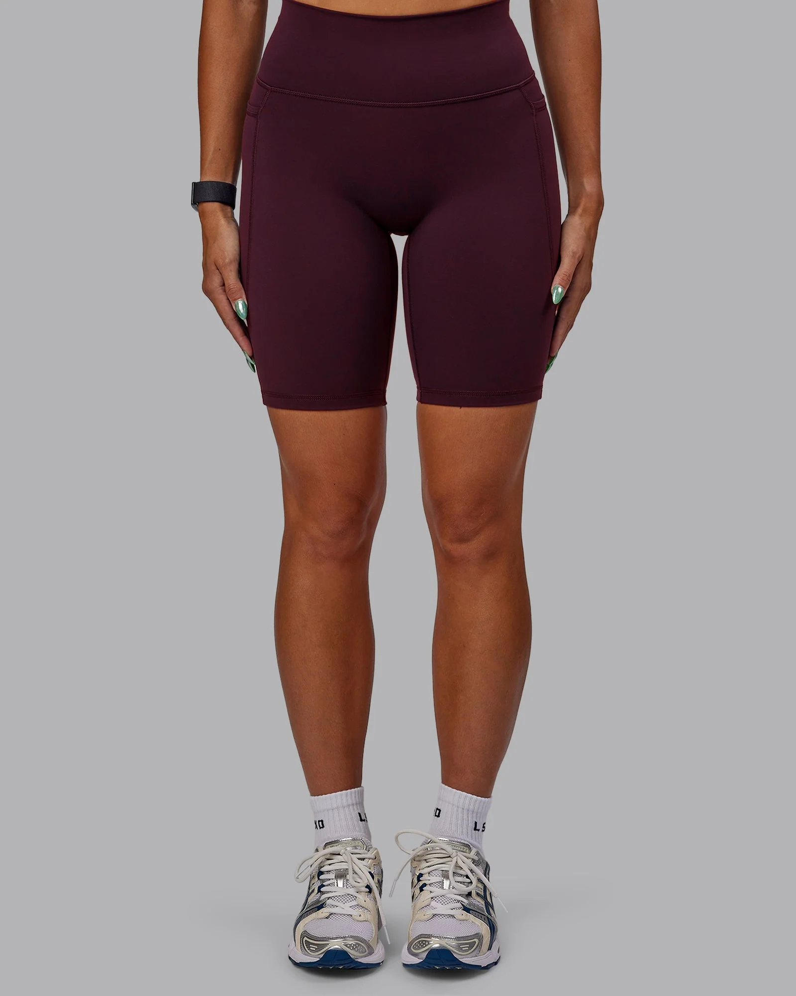 Fusion Ultra High-Rise 9" Short Pockets - Cherry Lacquer - Image 7