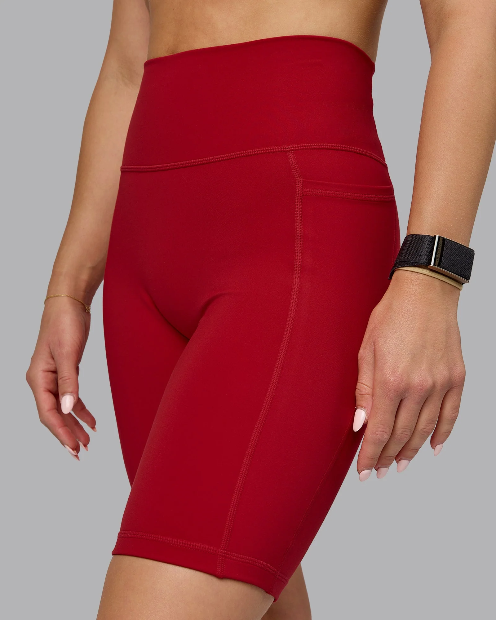 Fusion Ultra High-Rise 9" Short Pockets - Cherry Red - Image 6