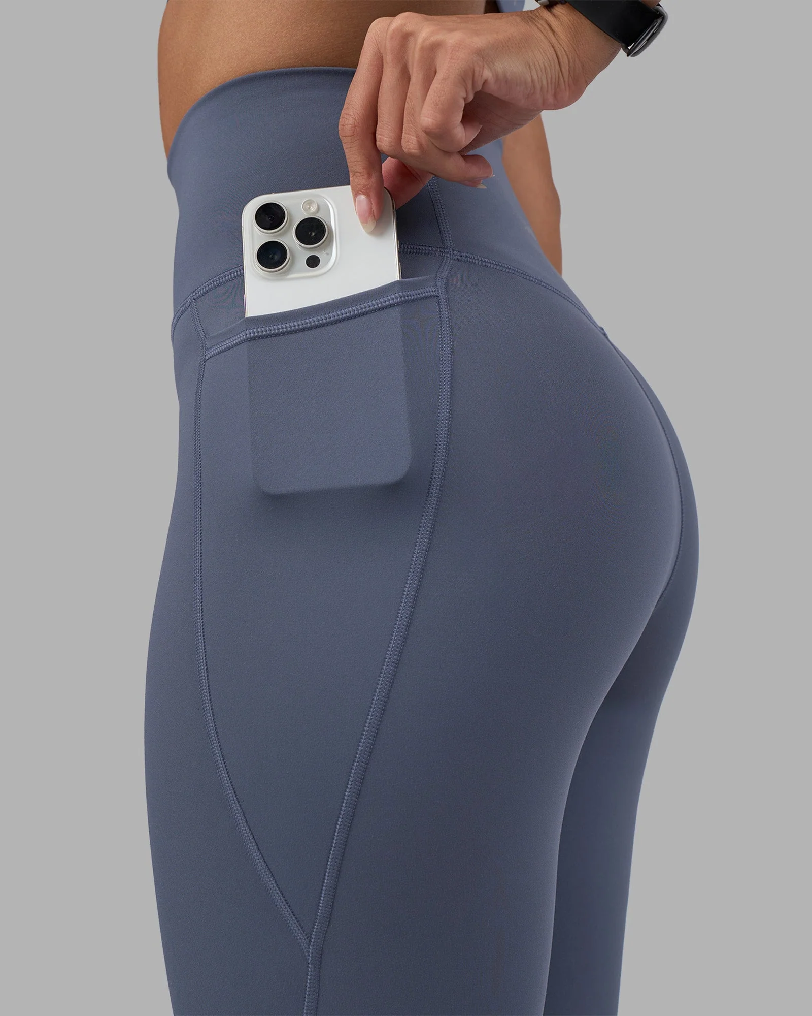 Fusion Ultra High-Rise 9" Short Pockets - Night Shadow - Image 2