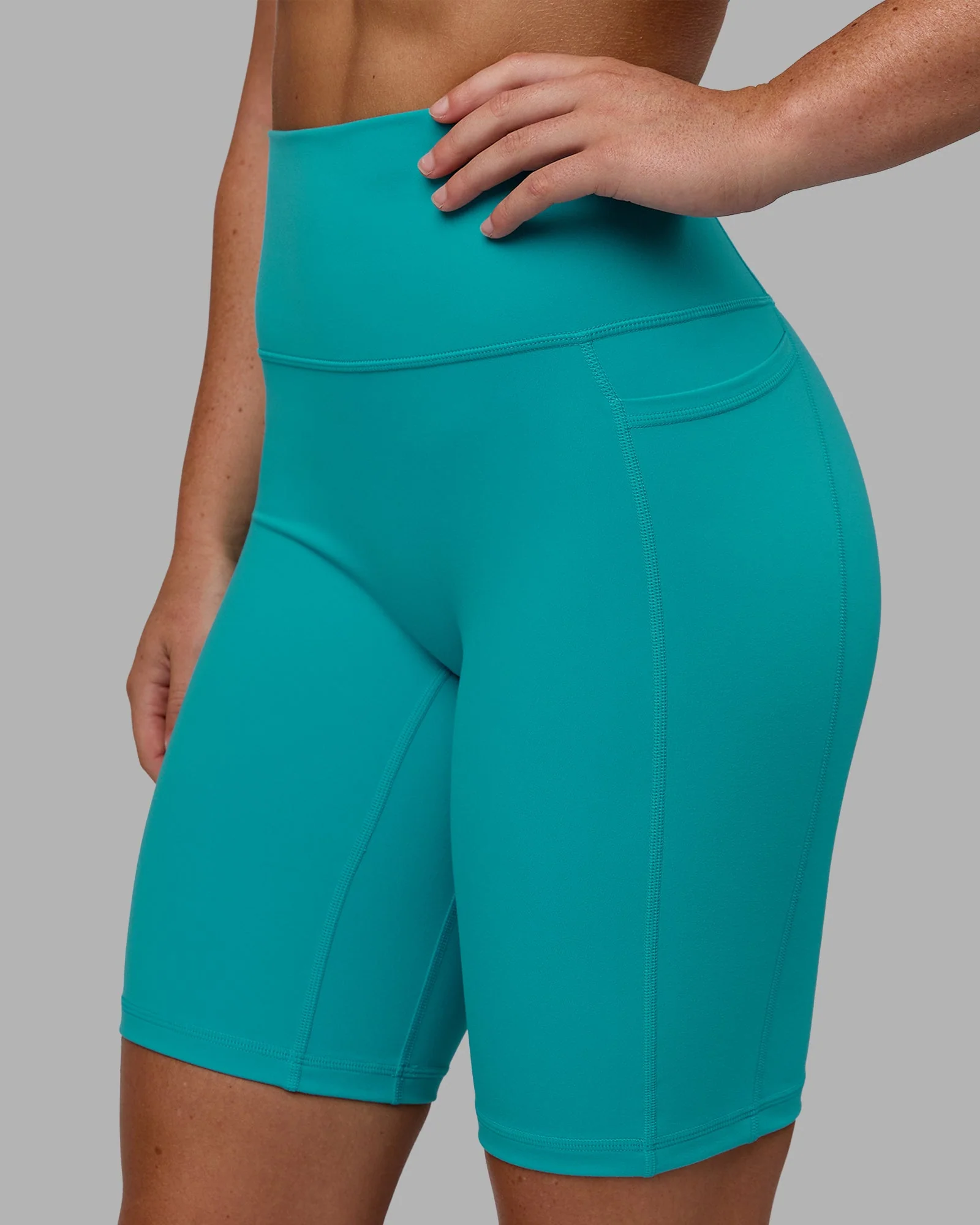 Fusion Ultra High-Rise 9" Short Pockets - Uplift Blue - Image 6