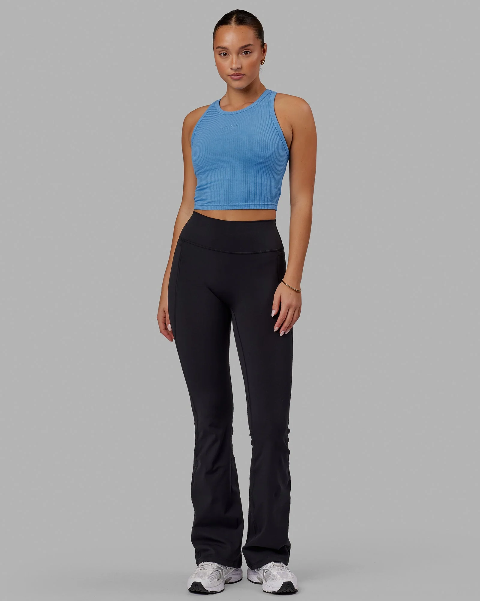Fusion Ultra High-Rise Flared Legging Pockets - Black - Image 3