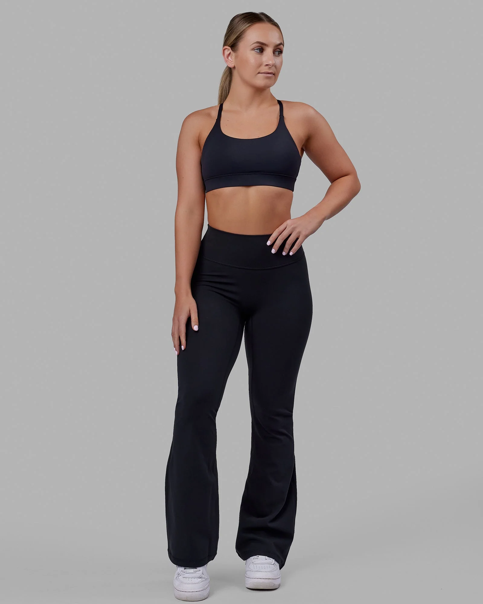 Fusion Ultra High-Rise Flared Petite Legging - Black - Image 3
