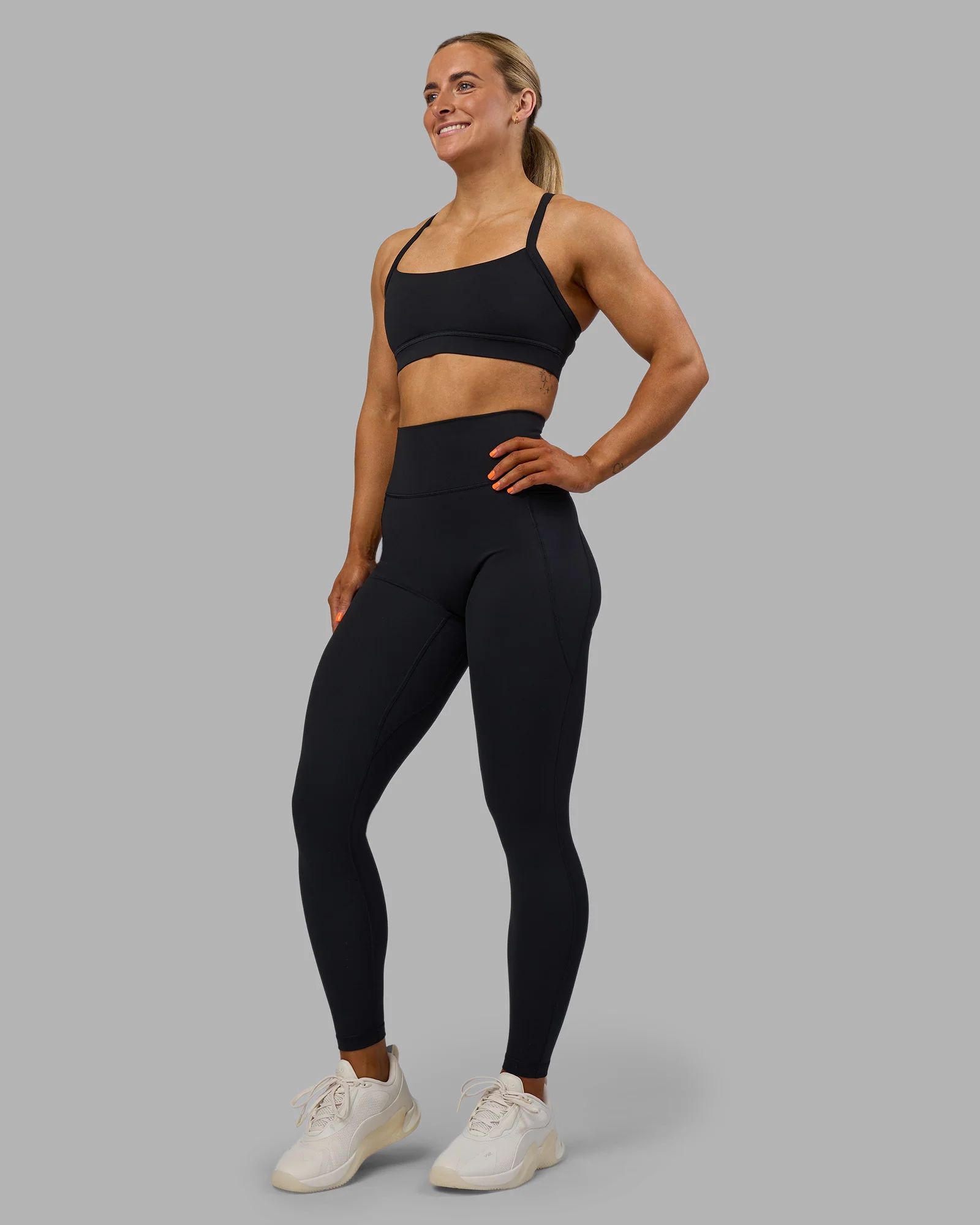 Fusion Ultra High-Rise Full Length Legging Pockets - Black