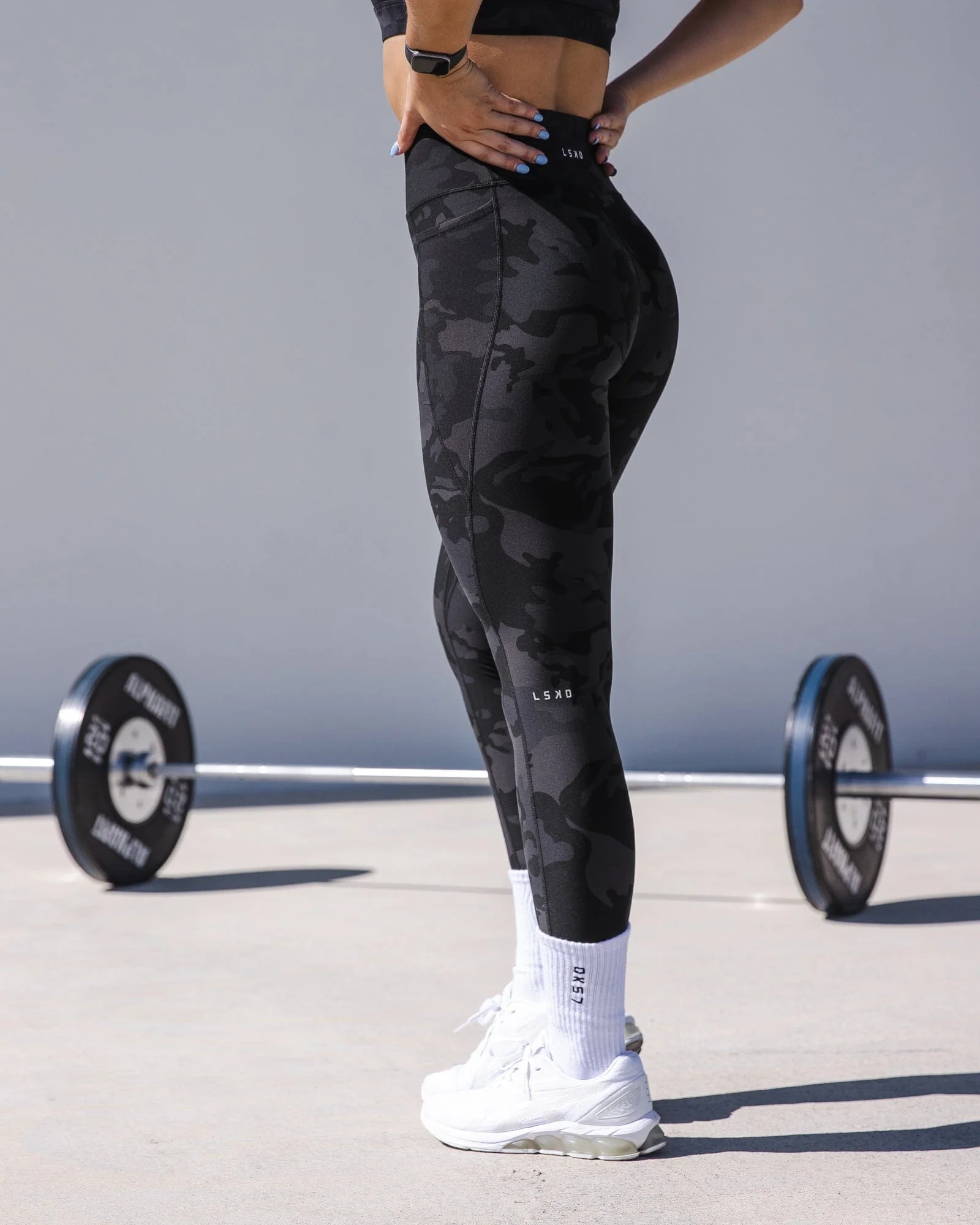 Fusion Ultra High-Rise Full Length Legging Pockets - Black-Camo - Image 3