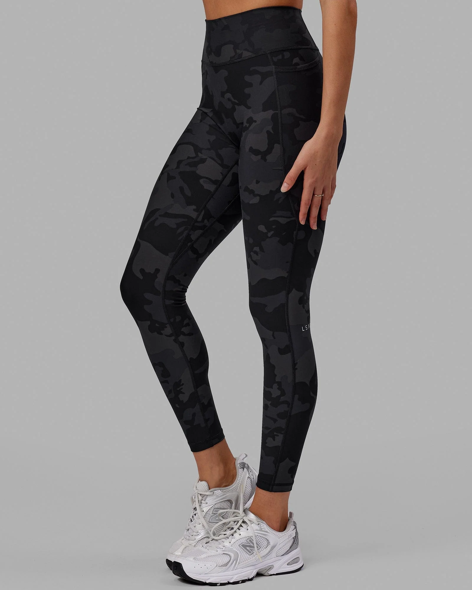 Fusion Ultra High-Rise Full Length Legging Pockets - Black-Camo - Image 6