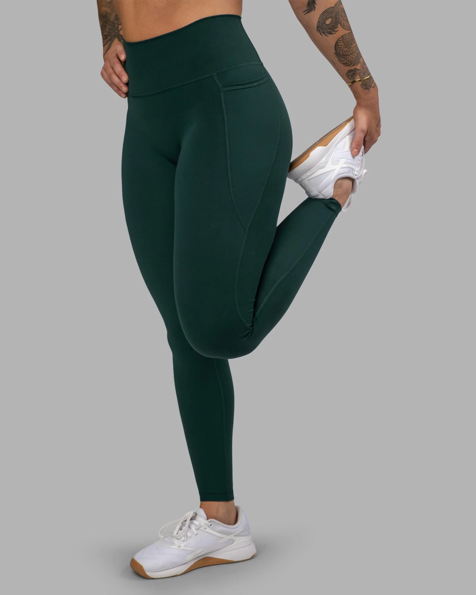 Fusion Ultra High-Rise Full Length Legging Pockets - Dark Moss