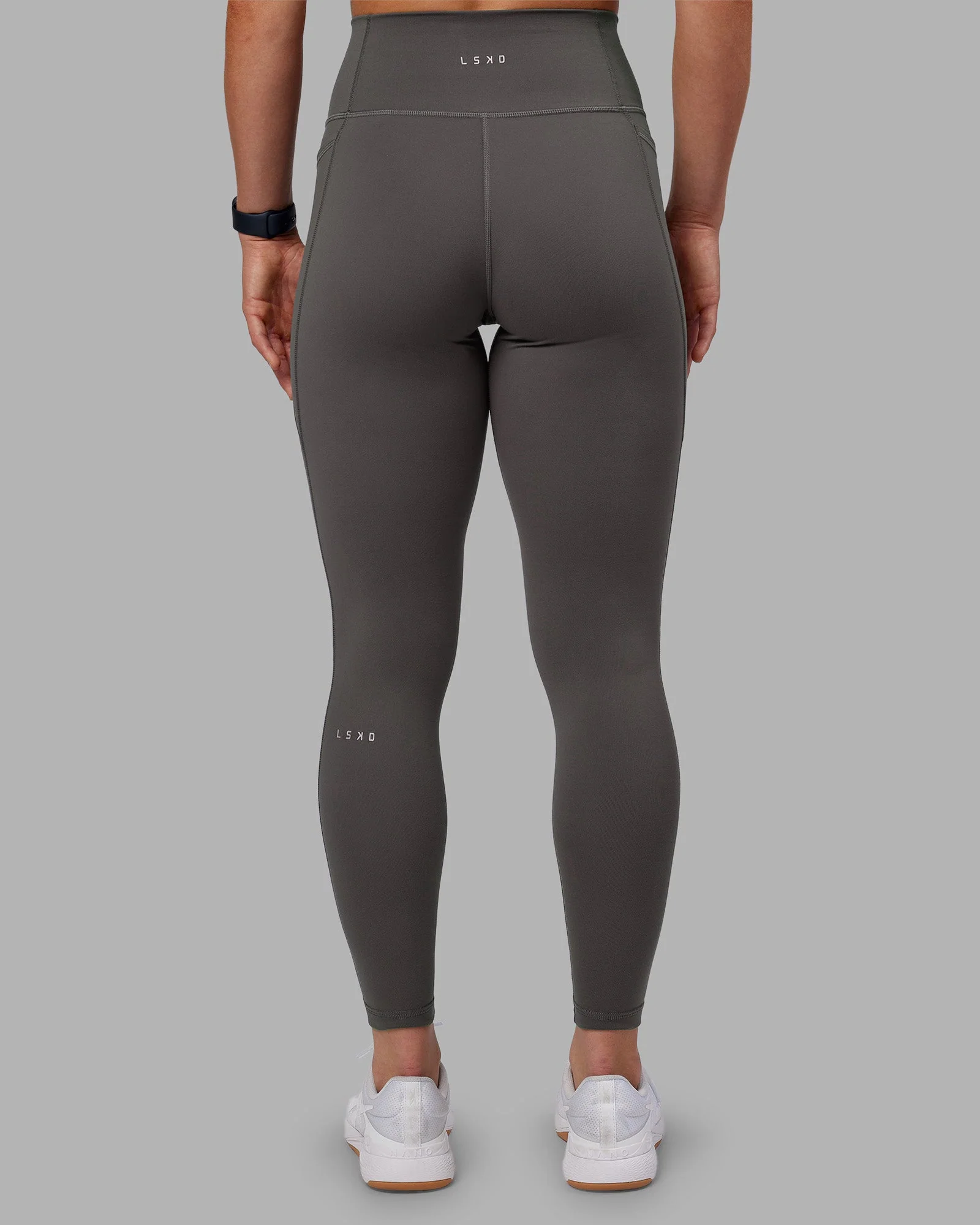 Fusion Ultra High-Rise Full Length Legging Pockets - Dark Storm - Image 3