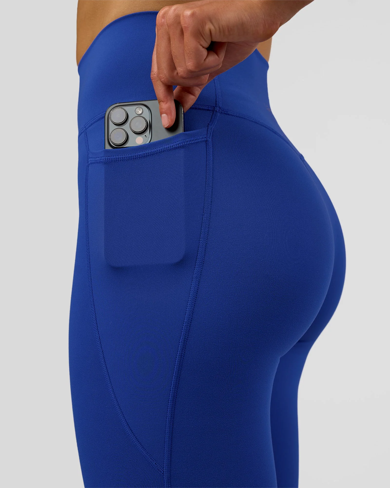 Fusion Ultra High-Rise Full Length Legging Pockets - Electric Indigo - Image 3