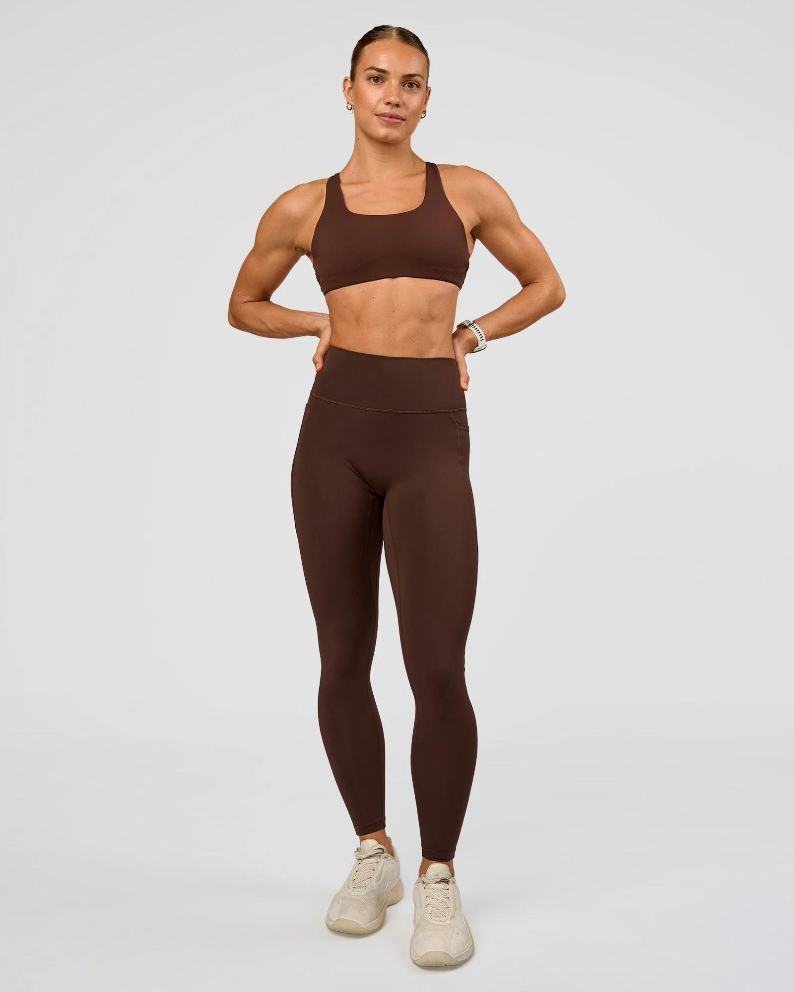 Fusion Ultra High-Rise Full Length Legging Pockets - Hot Chocolate - Image 7