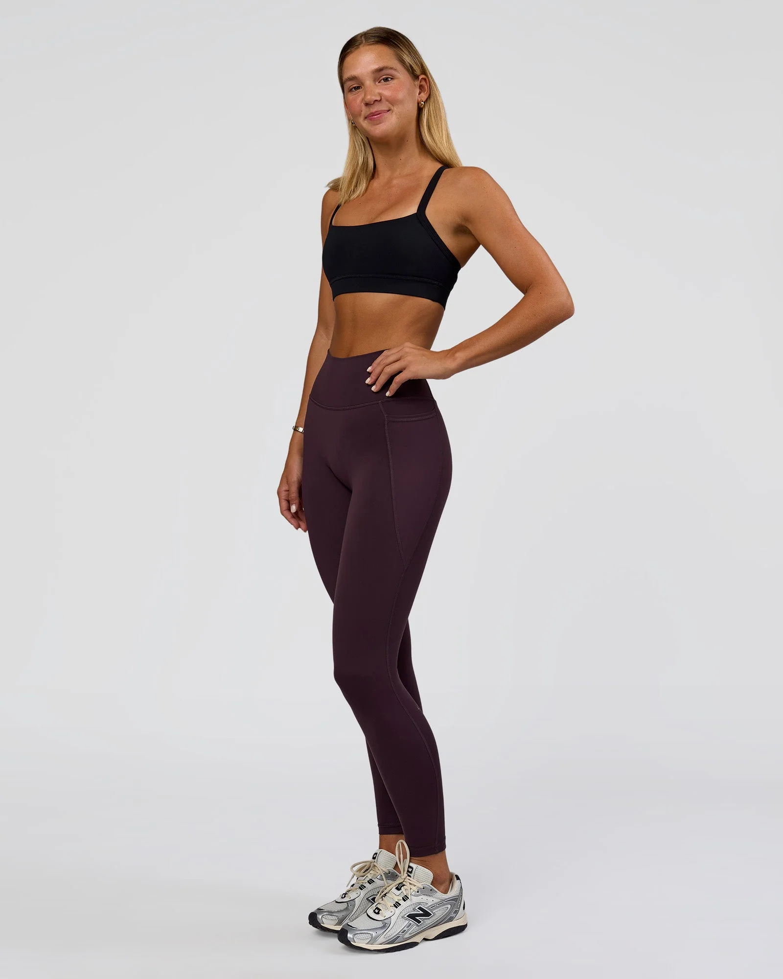 Fusion Ultra High-Rise Full Length Legging Pockets - Midnight Plum - Image 6