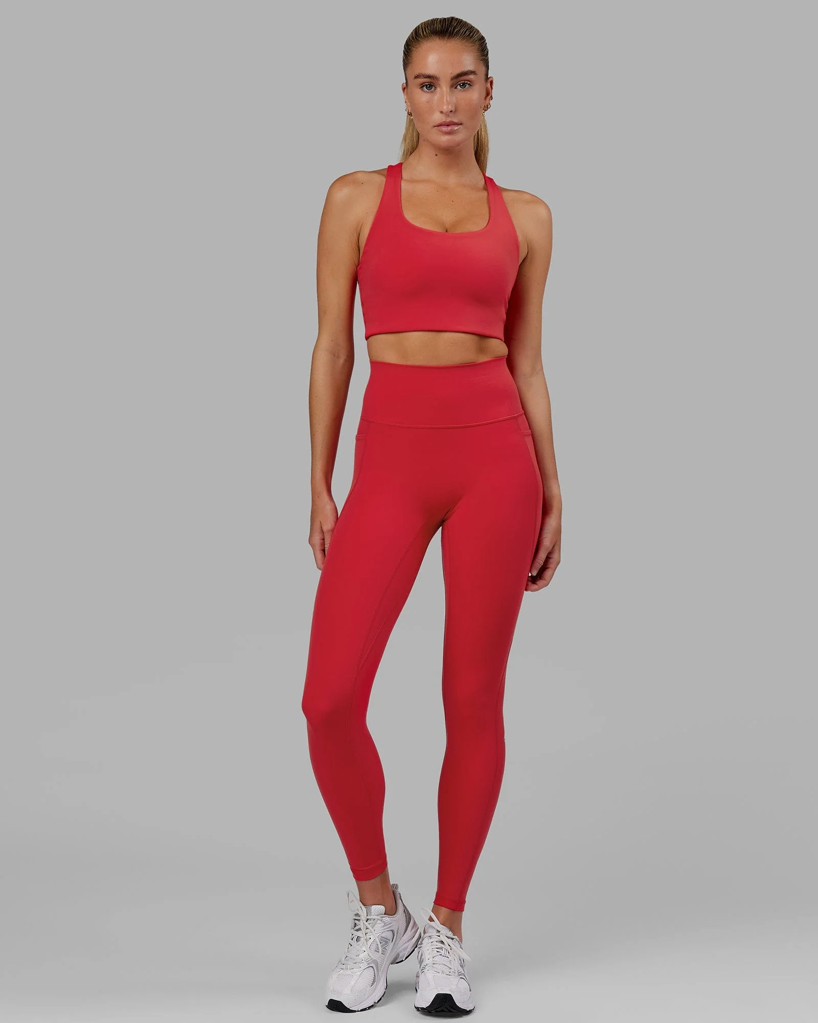 Fusion Ultra High-Rise Full Length Legging Pockets - Scarlet