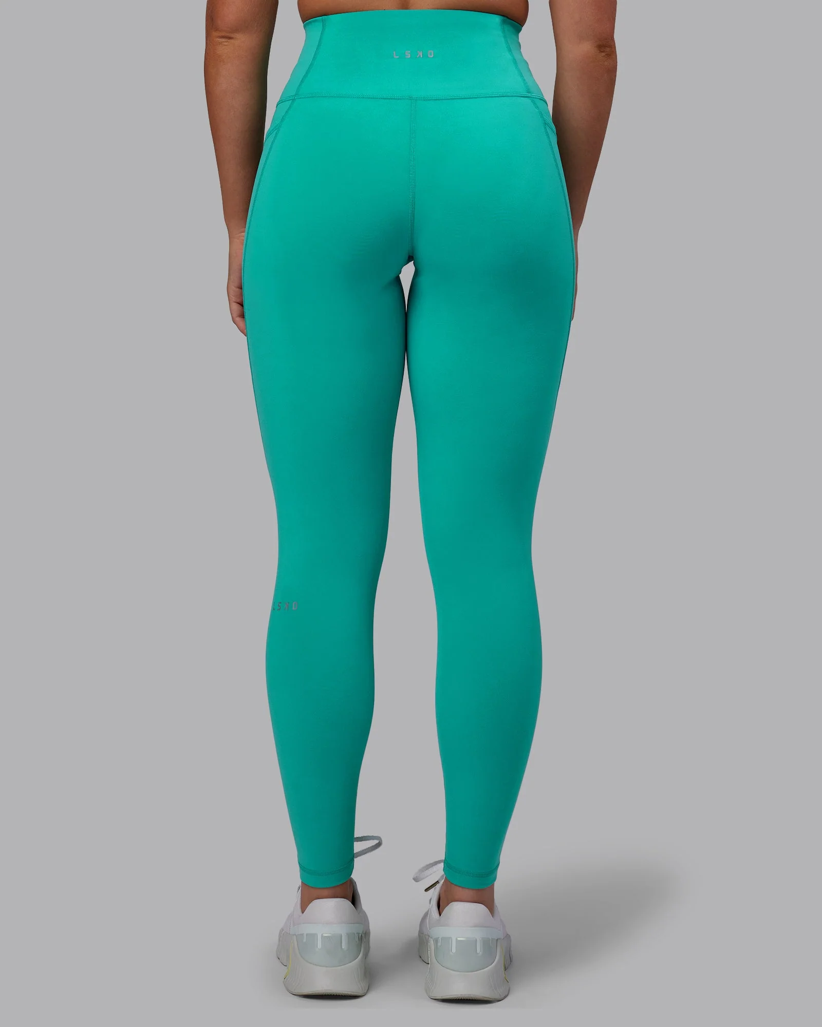 Fusion Ultra High-Rise Full Length Legging Pockets - Turquoise Tide - Image 4
