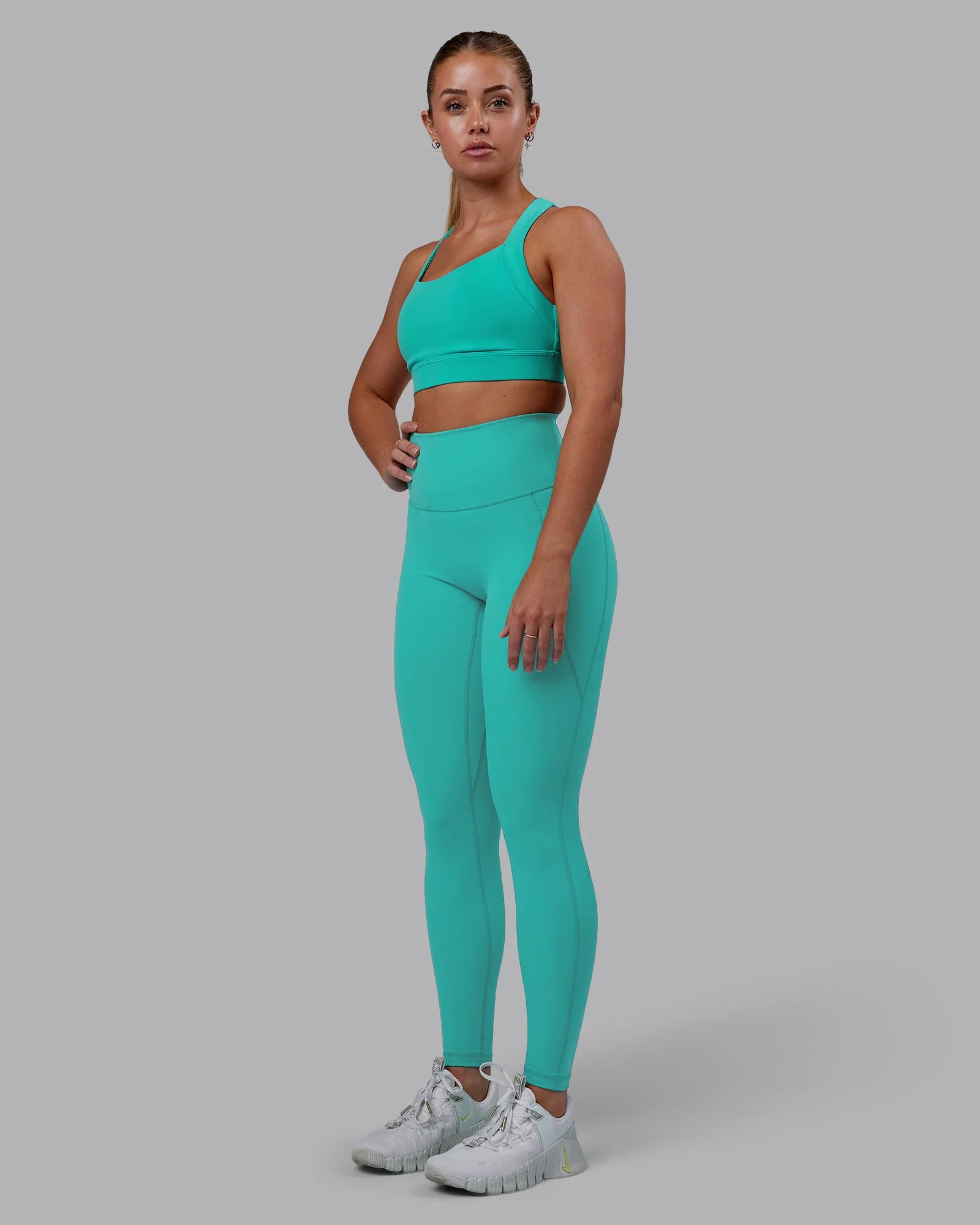 Fusion Ultra High-Rise Full Length Legging Pockets - Turquoise Tide - Image 7