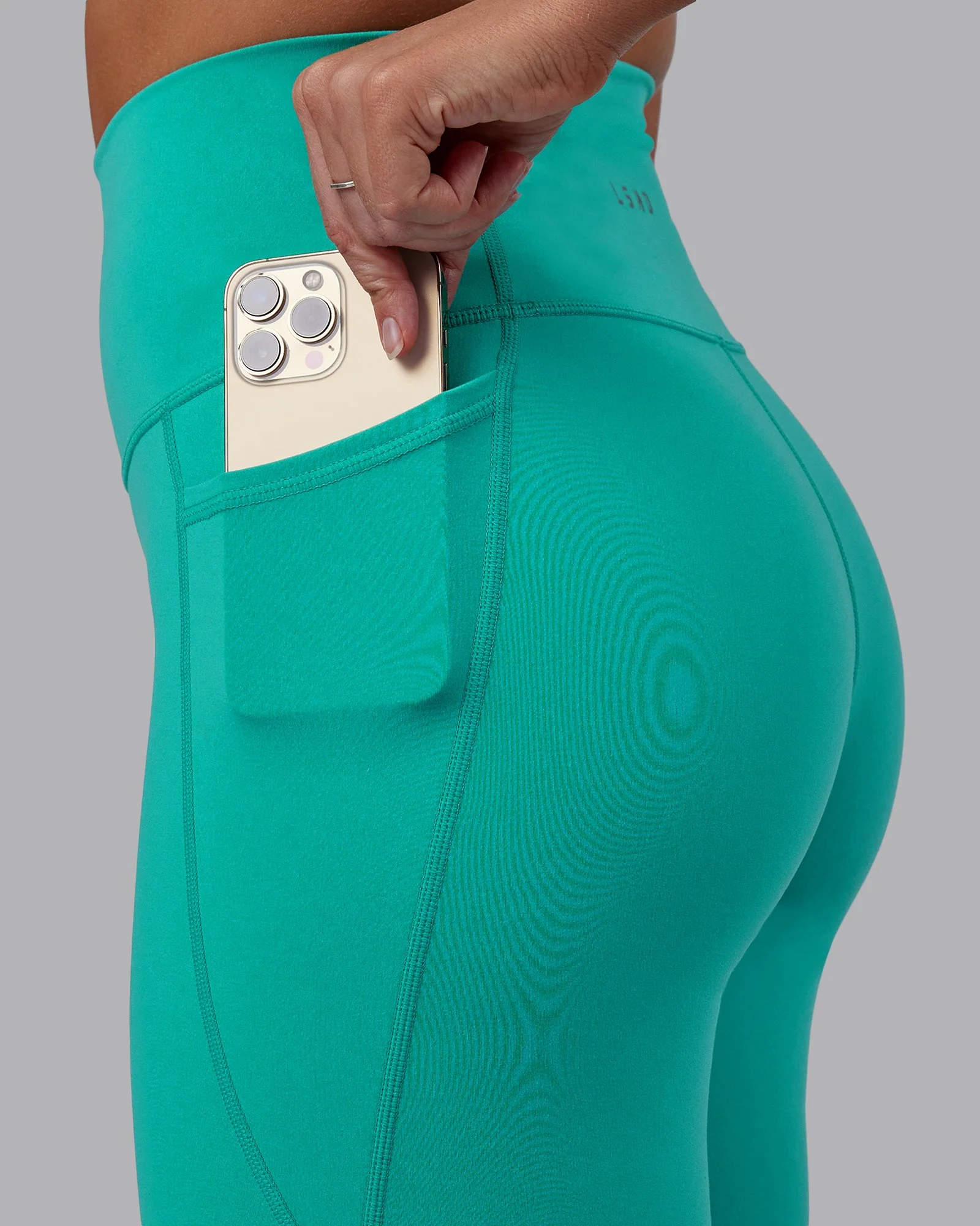 Fusion Ultra High-Rise Full Length Legging Pockets - Turquoise Tide - Image 8