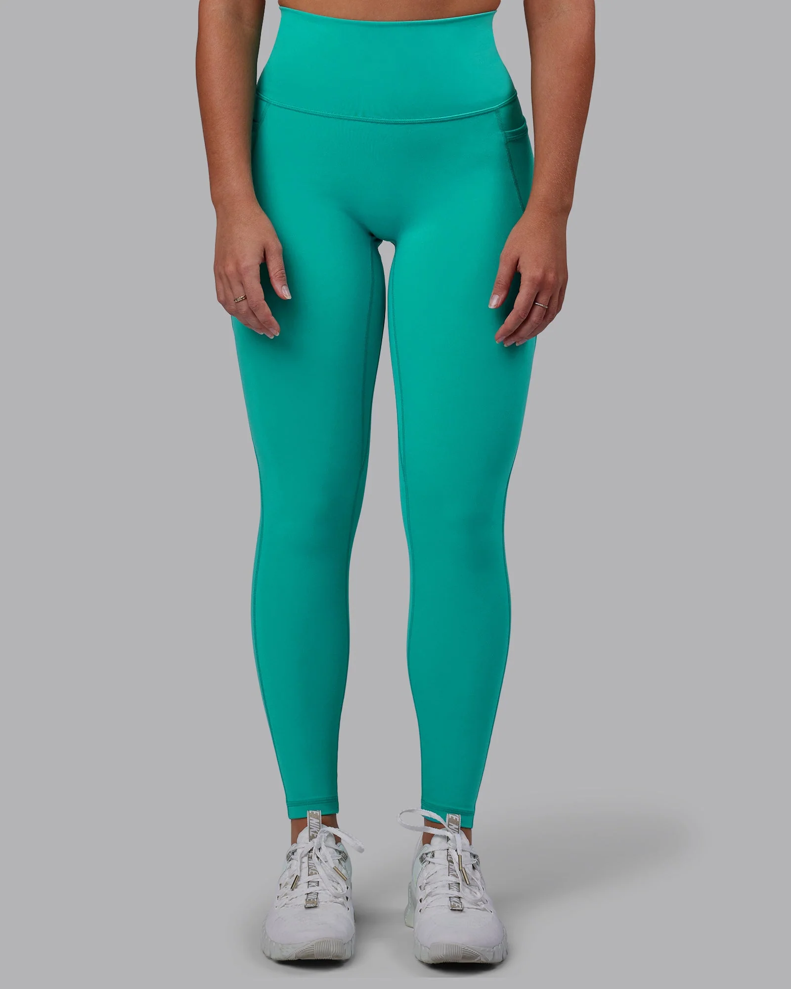 Fusion Ultra High-Rise Full Length Legging Pockets - Turquoise Tide - Image 9