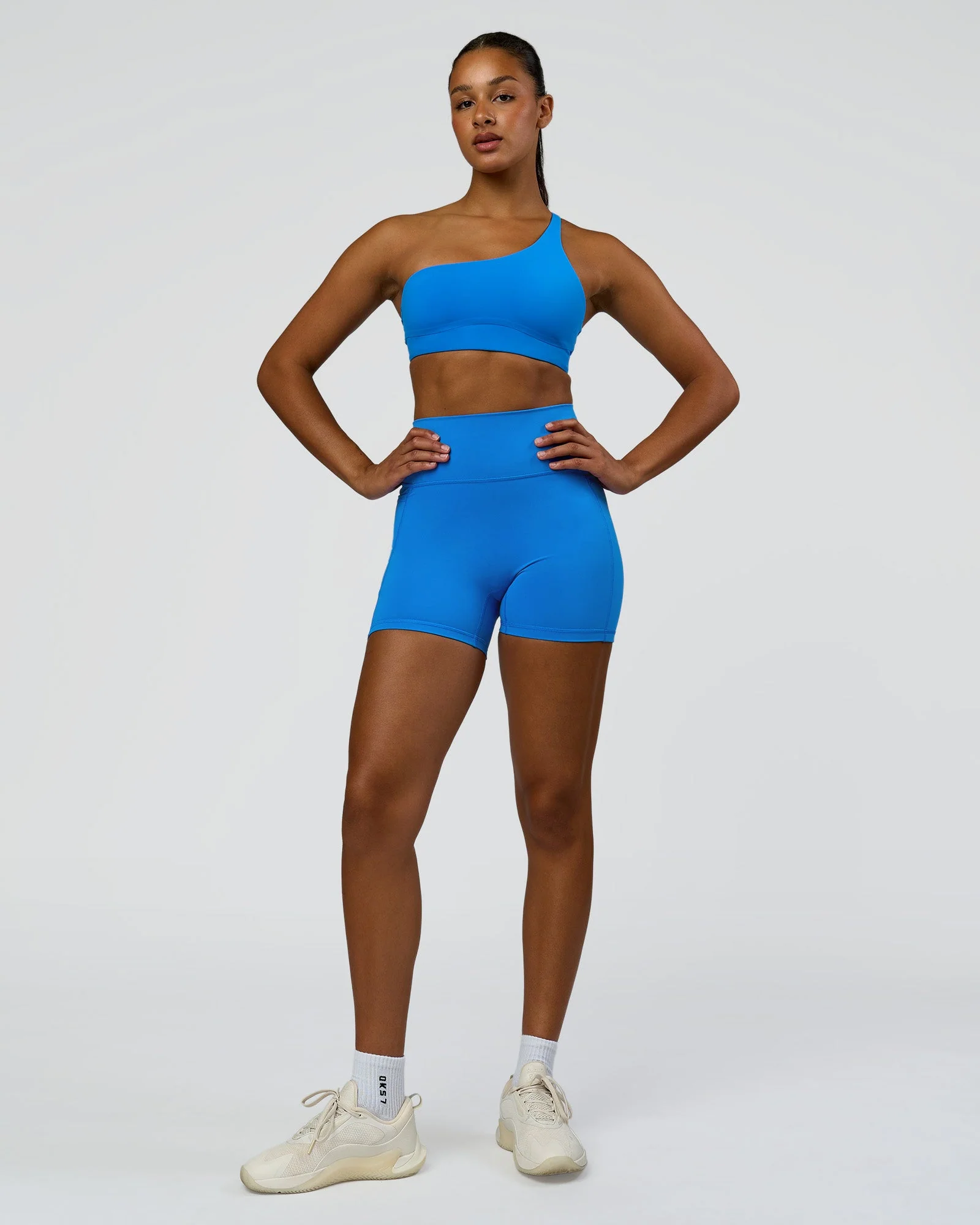 Fusion V-Contour Ultra High-Rise 4" Short Pockets - Palace Blue - Image 3
