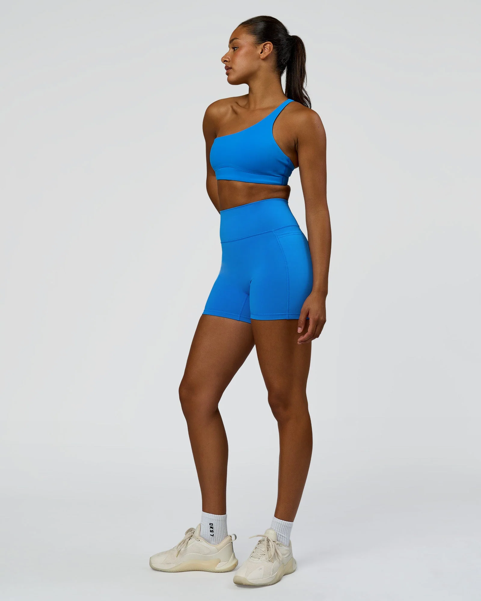 Fusion V-Contour Ultra High-Rise 4" Short Pockets - Palace Blue - Image 6
