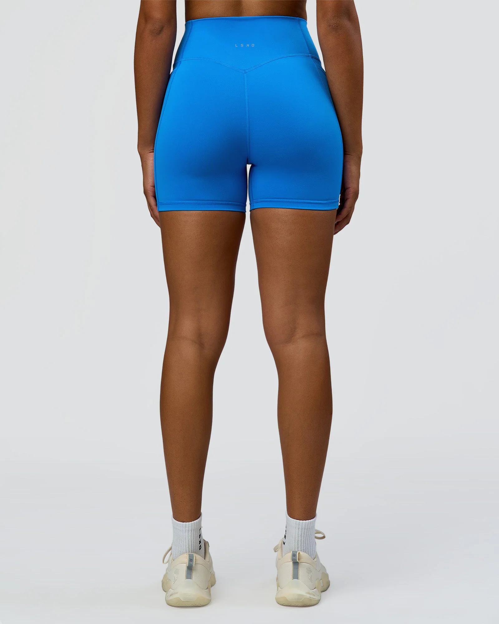 Fusion V-Contour Ultra High-Rise 4" Short Pockets - Palace Blue - Image 8