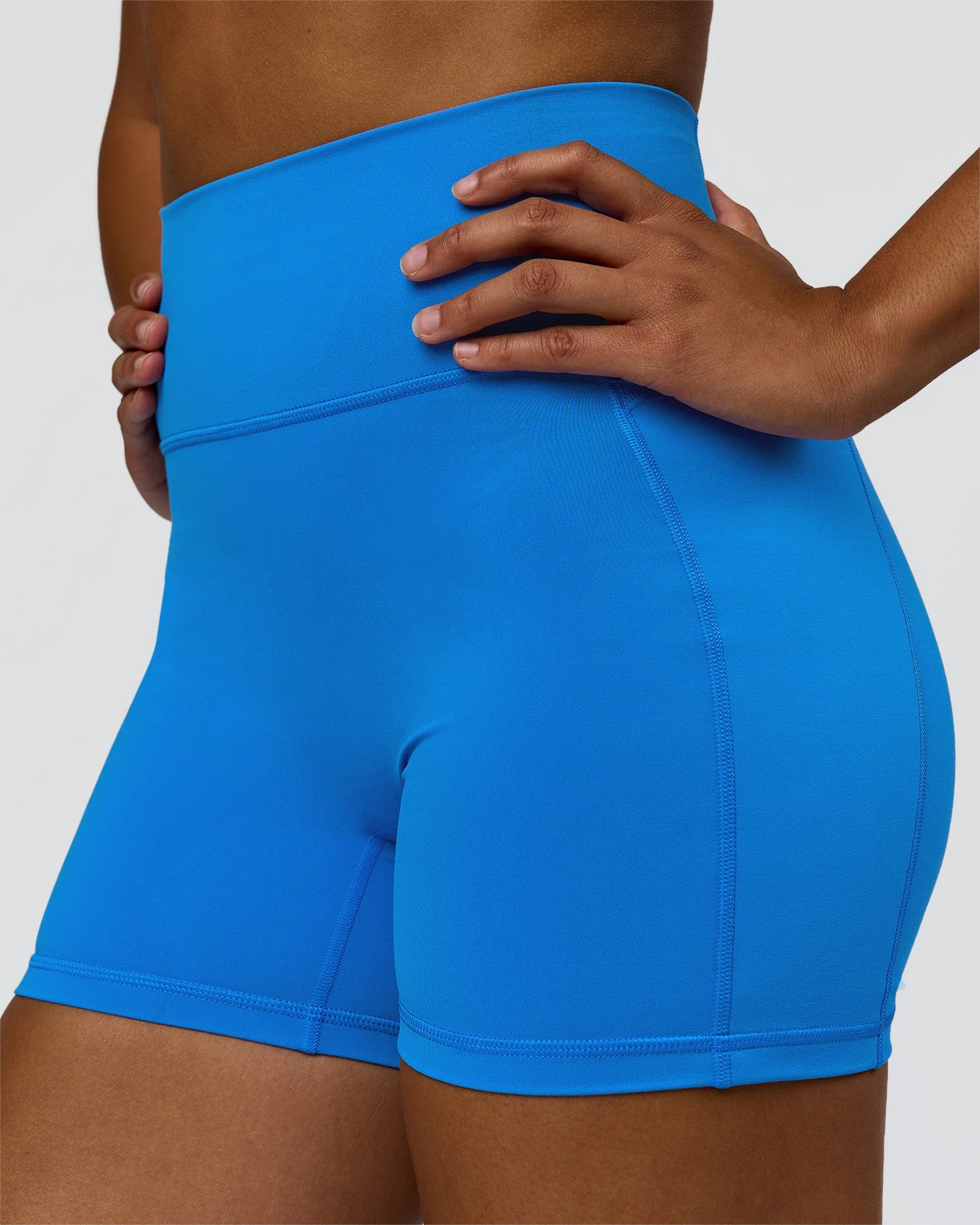 Fusion V-Contour Ultra High-Rise 4" Short Pockets - Palace Blue - Image 9