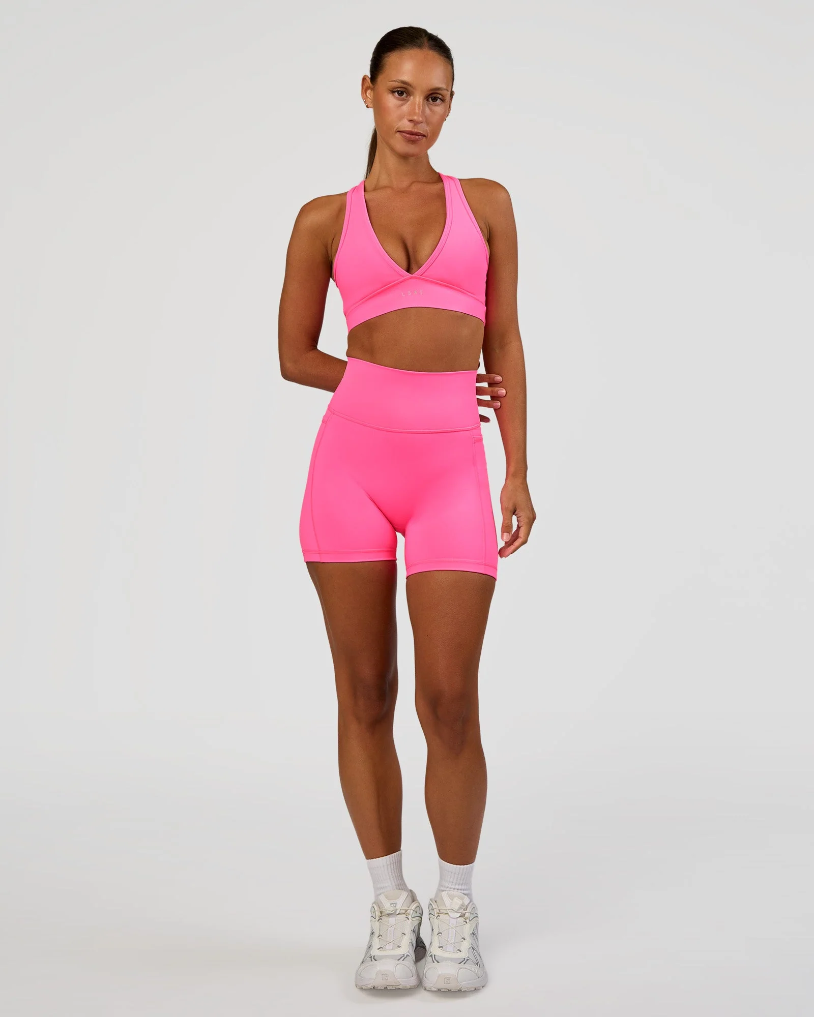 Fusion V-Contour Ultra High-Rise 4' Short Pockets - Sugar Plum - Image 8