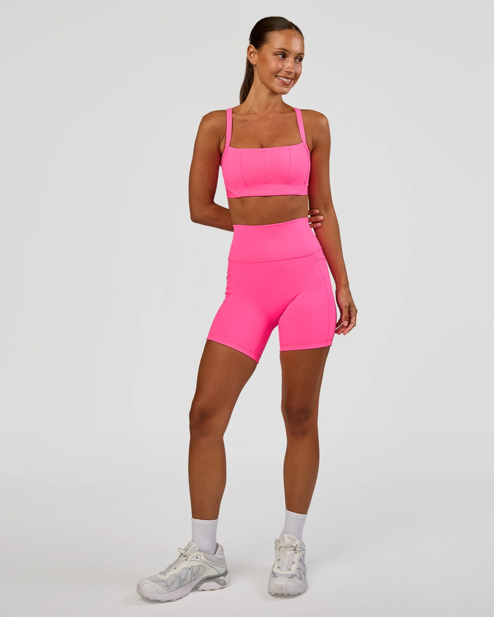 Fusion V-Contour Ultra High-Rise 6" Short Pockets - Sugar Plum - Image 3