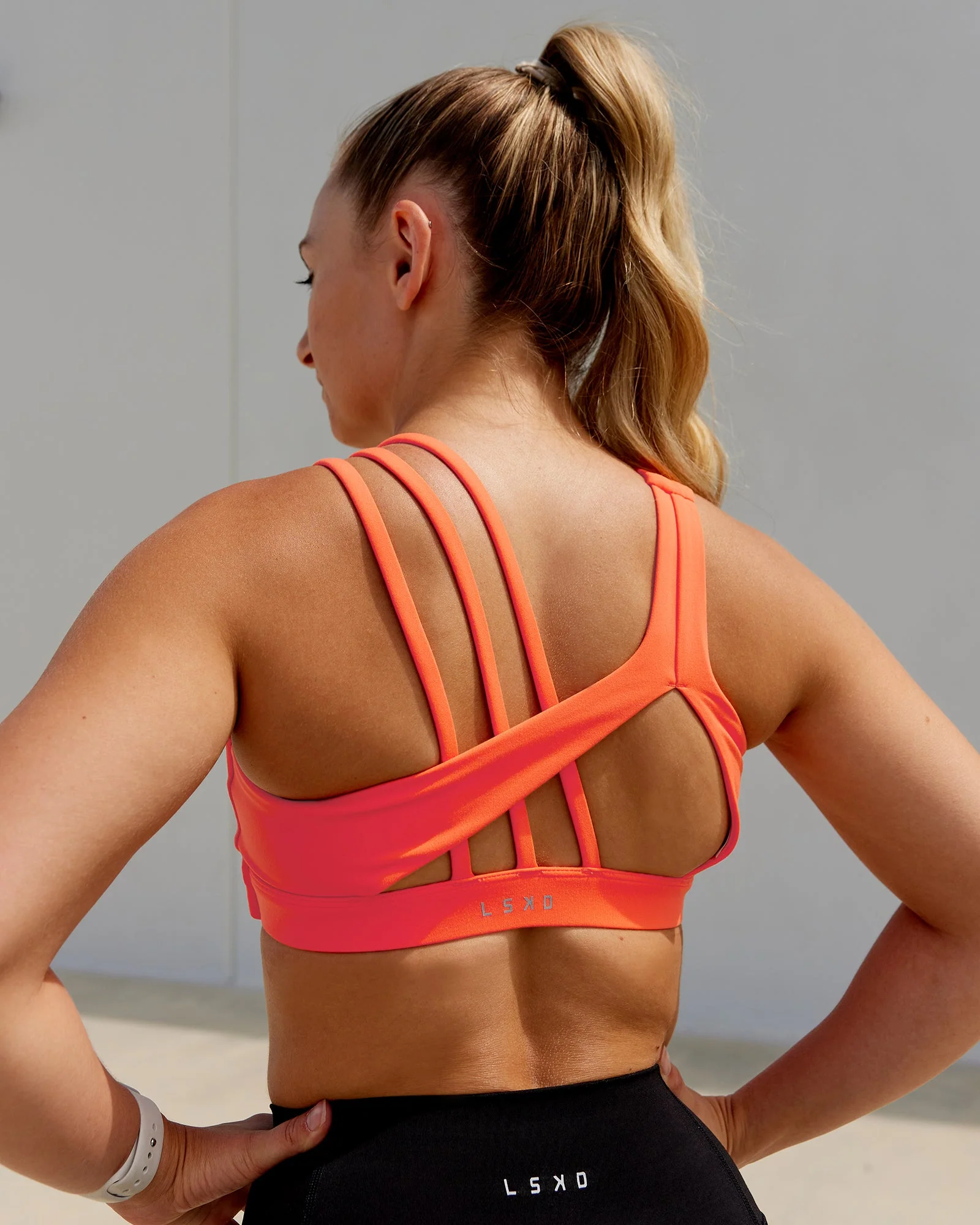 Galvanise Sports Bra - Ultra Orange - Image 2
