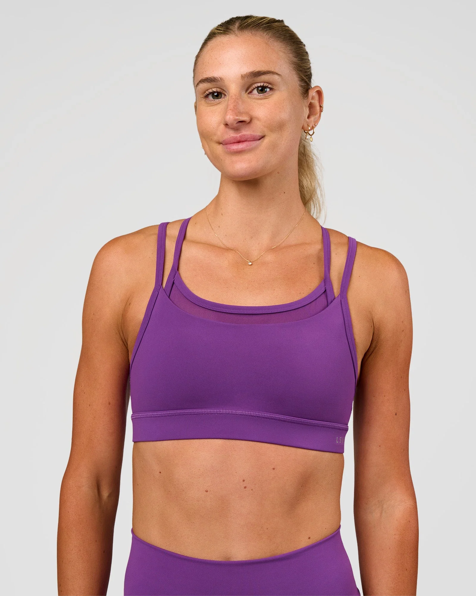 Genesis Layered Sports Bra - Fresh Purple